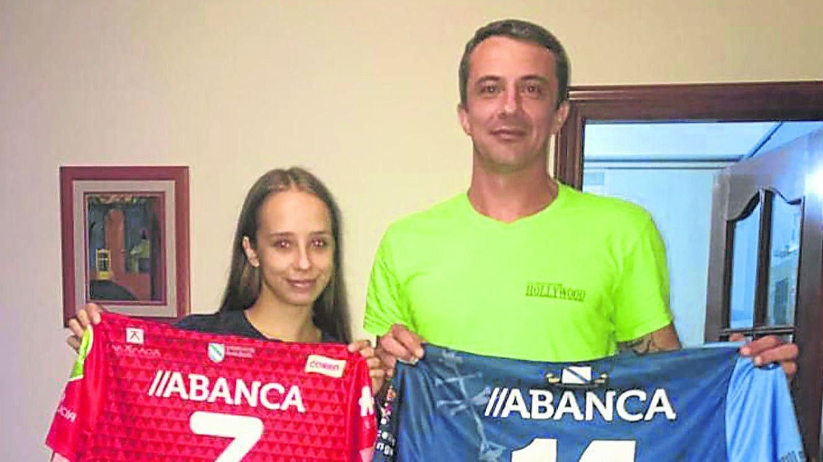 Anastasija Doder, hija del histórico Tihomir, debutó en División de Honor y marcó un gol con el Porriño.