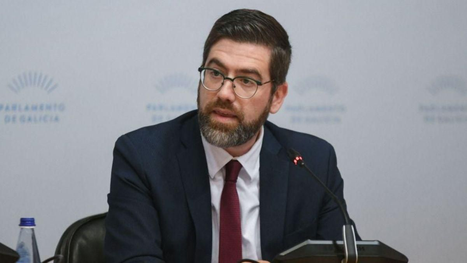 Pablo Fernández en una intervención en el Parlamento de Galicia.