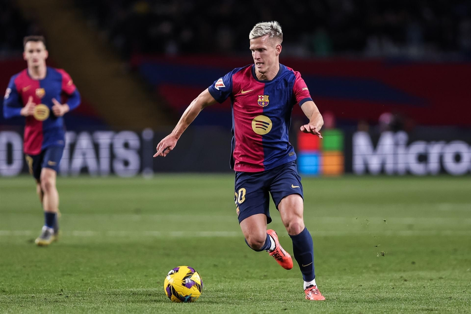Dani Olmo no podrá ser inscrito en la Liga a partir de mañana.