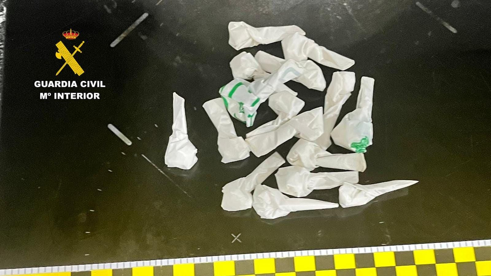 Las dosis de cocaína sustraídas en la operación en Valdeorras