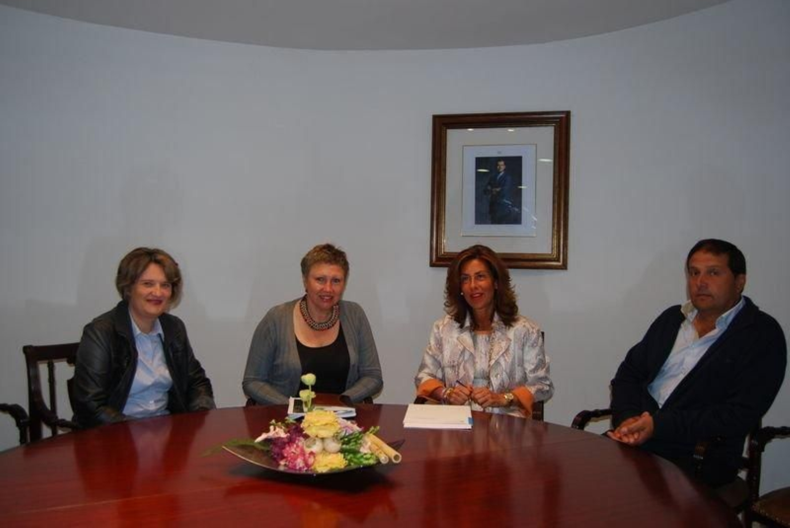 Imaxe da reunión mantida hoxe, 19 de abril.