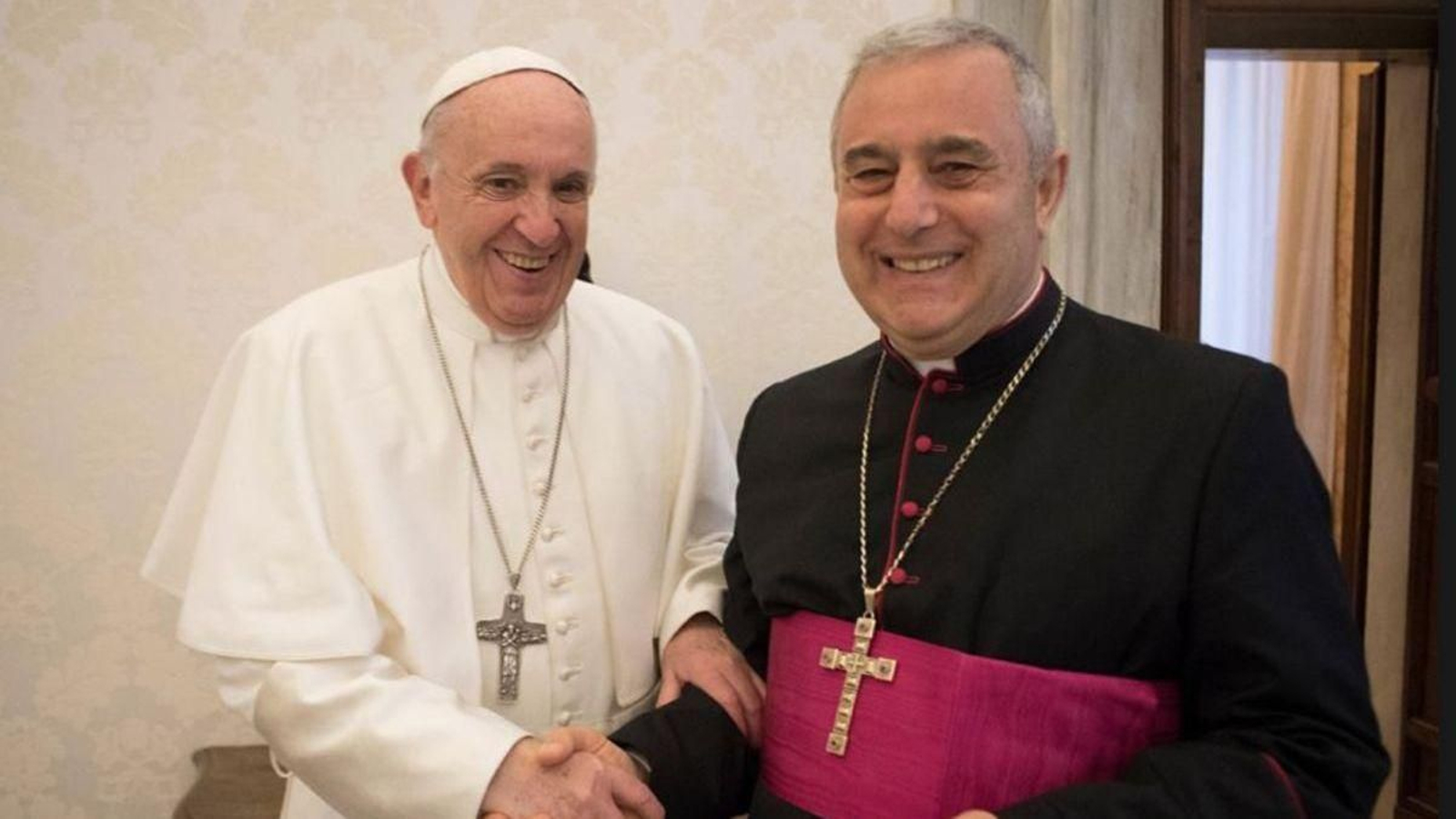 El papa Francisco y Bruno Musarò.
