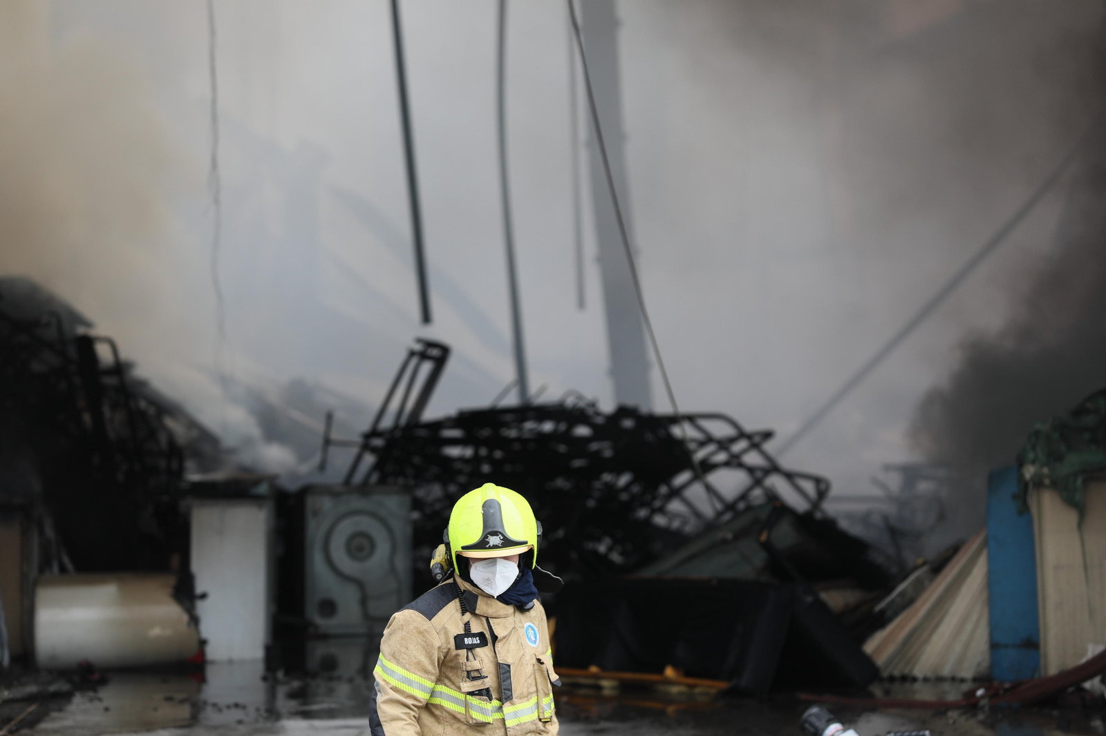 Incendio en Barbadás.