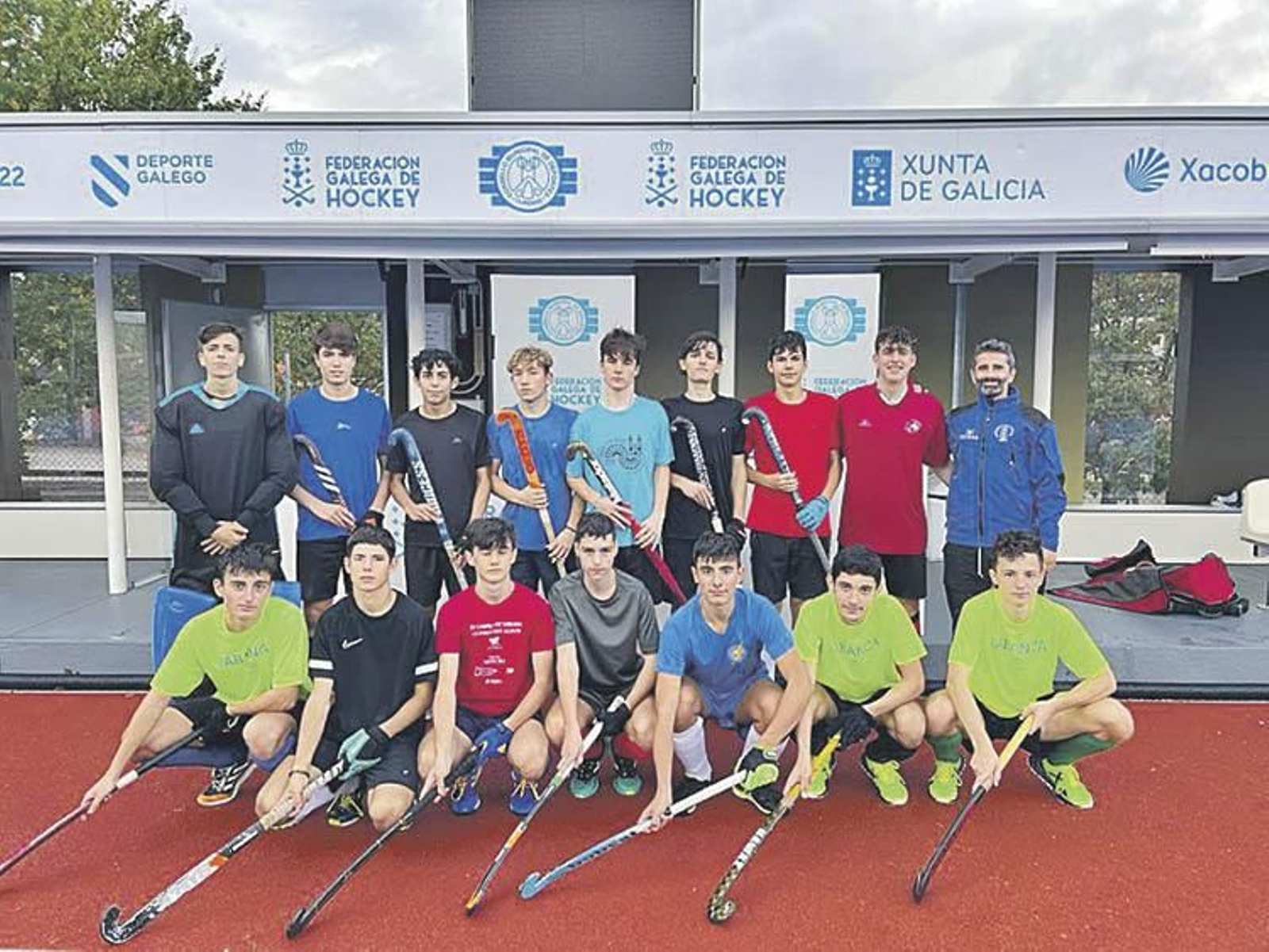 La selección gallega masculina sub-18, en Mariñamansa.