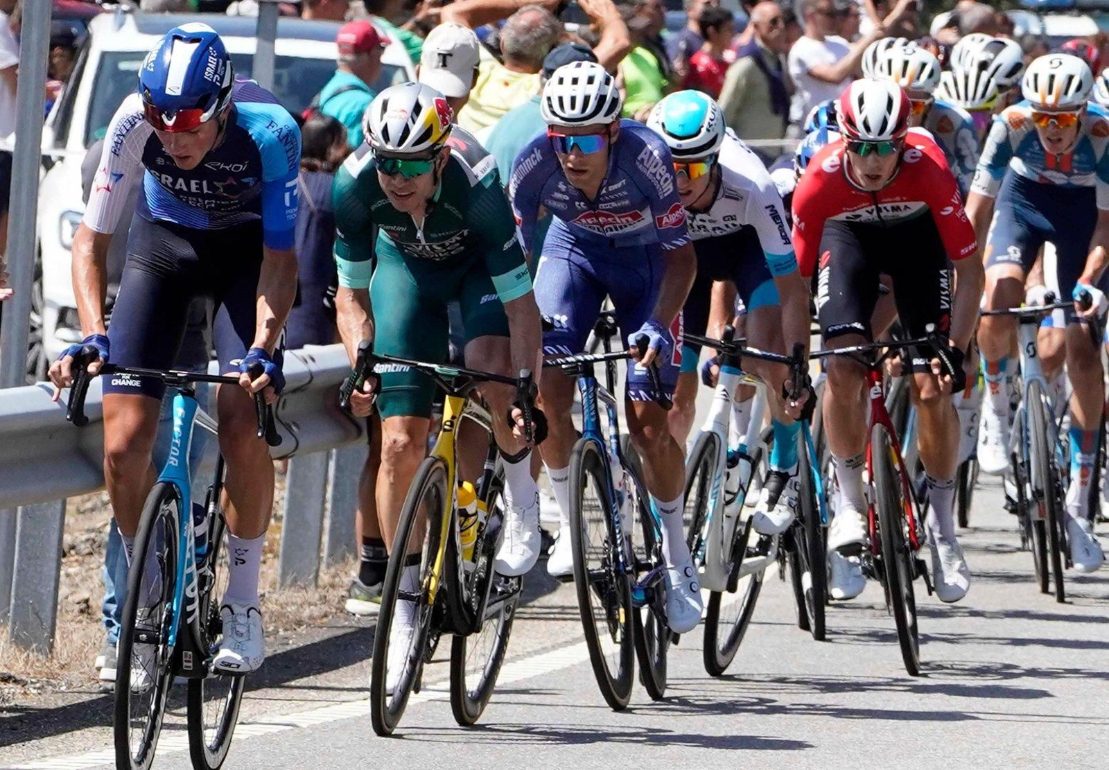 Participantes en la décima etapa de La Vuelta a España.