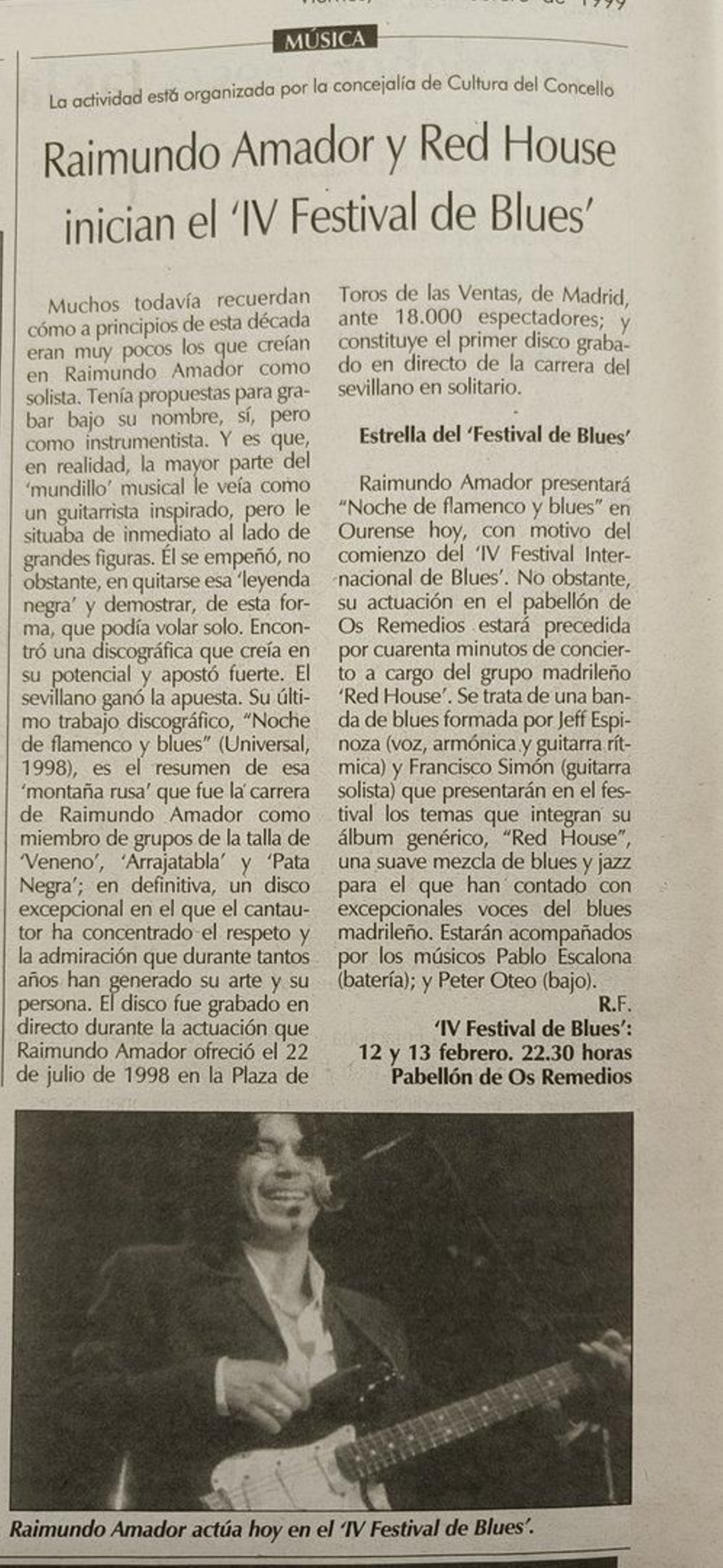 13 Febrero 1999 Noticia