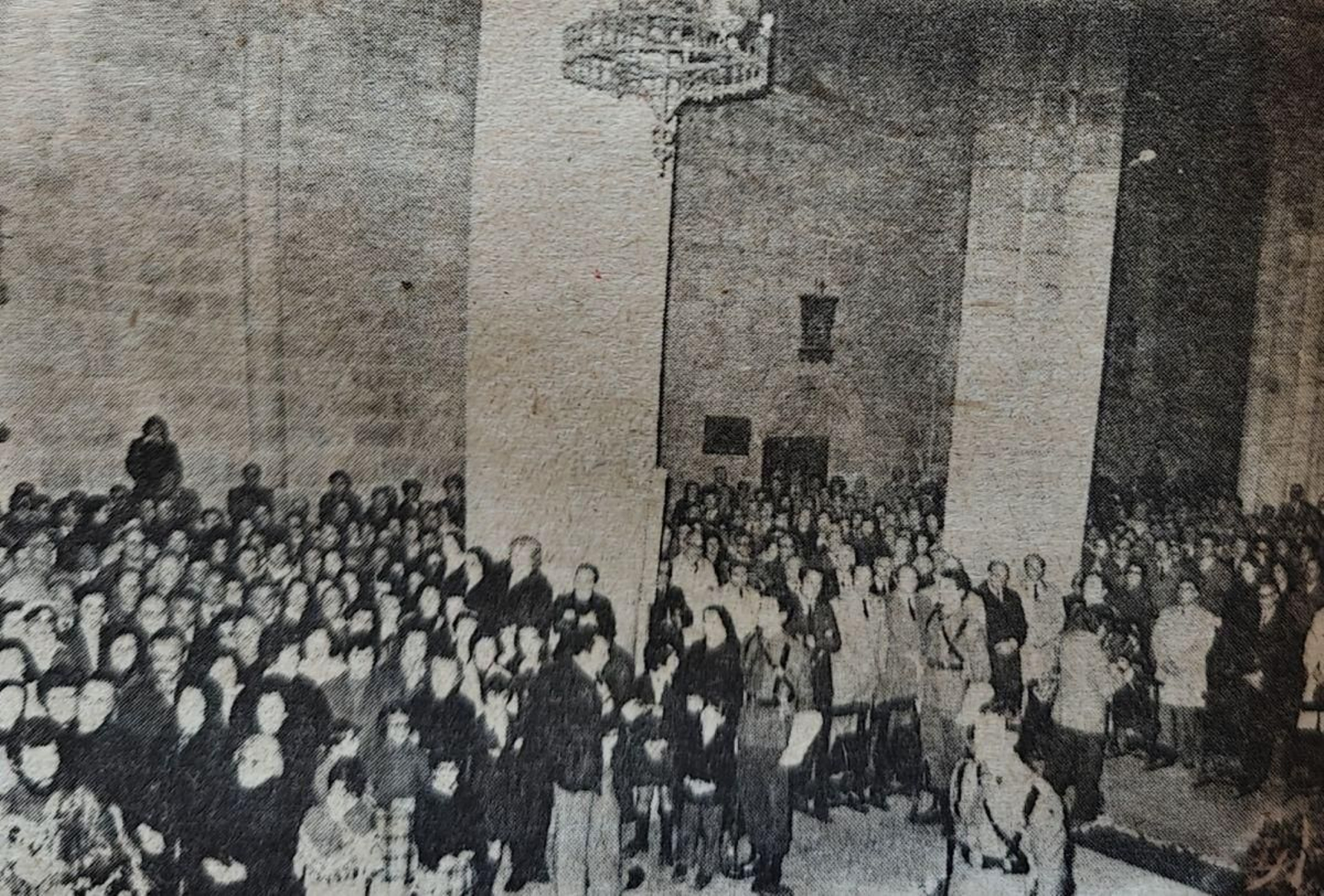 Algunos de los asistentes al funeral.