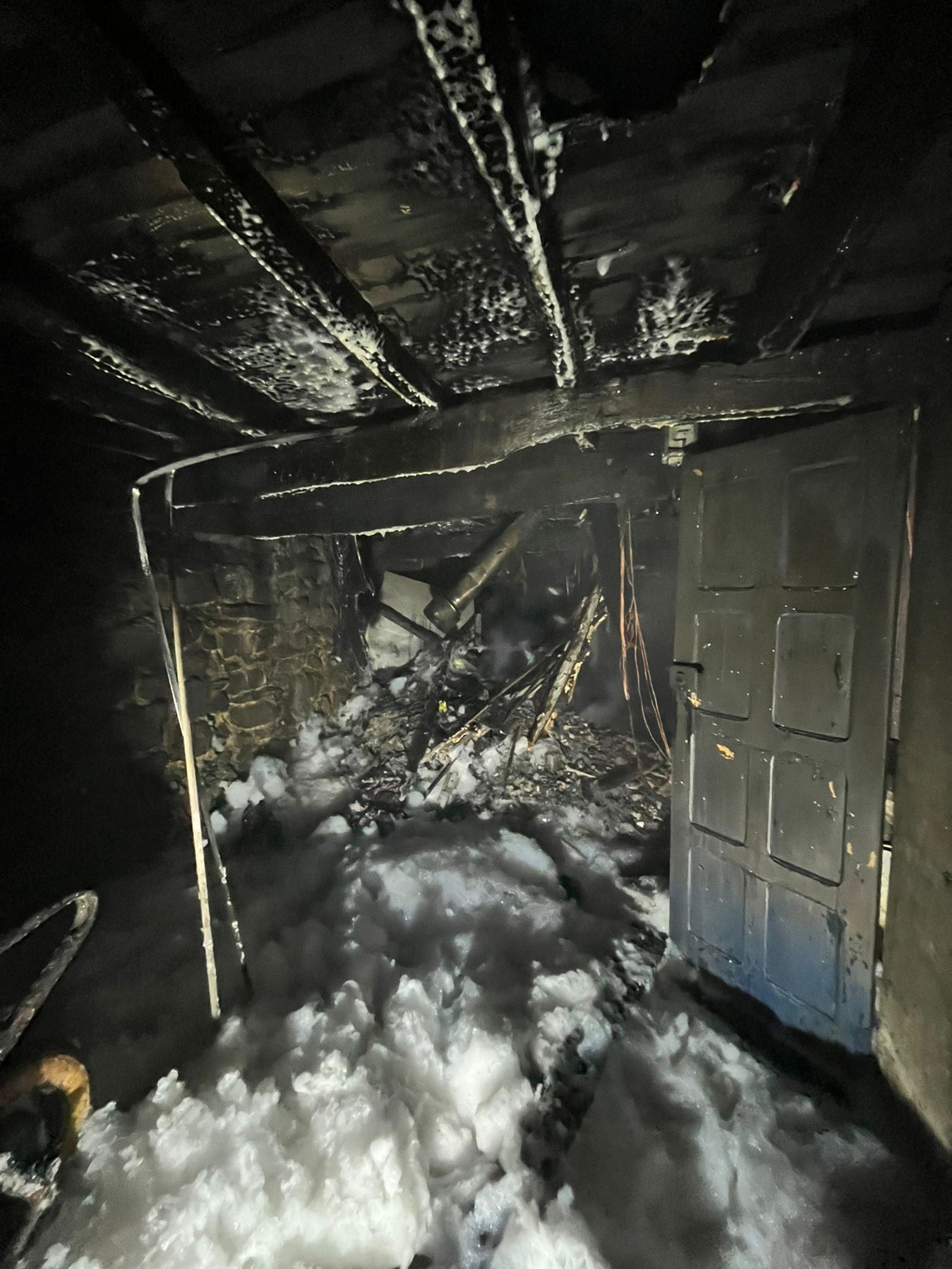 Una de las viviendas afectadas en Xunqueira de Espadanedo