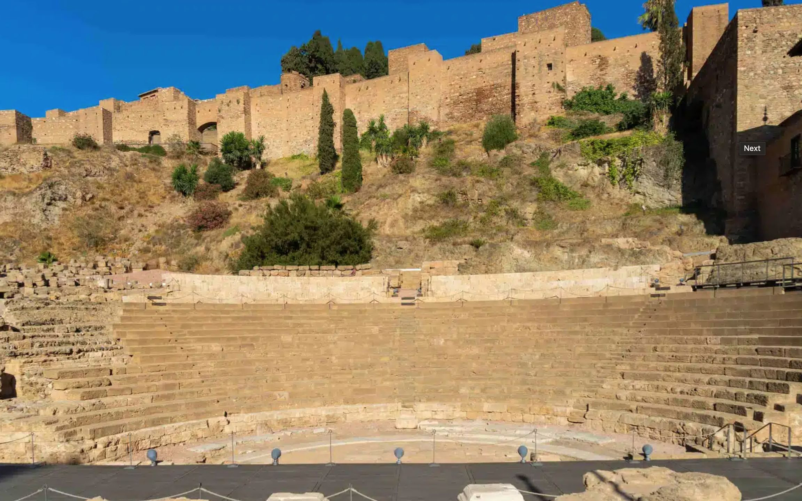 La Alcazaba de la ciudad andaluza de Málaga