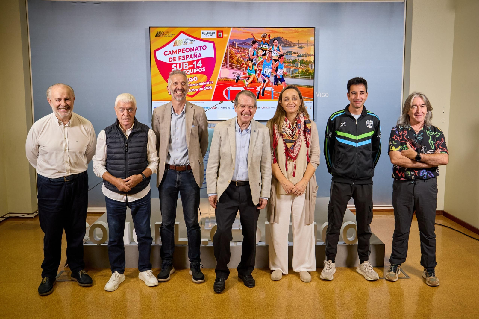 Las autoridades municipales, durante la presentación del Campeonato.