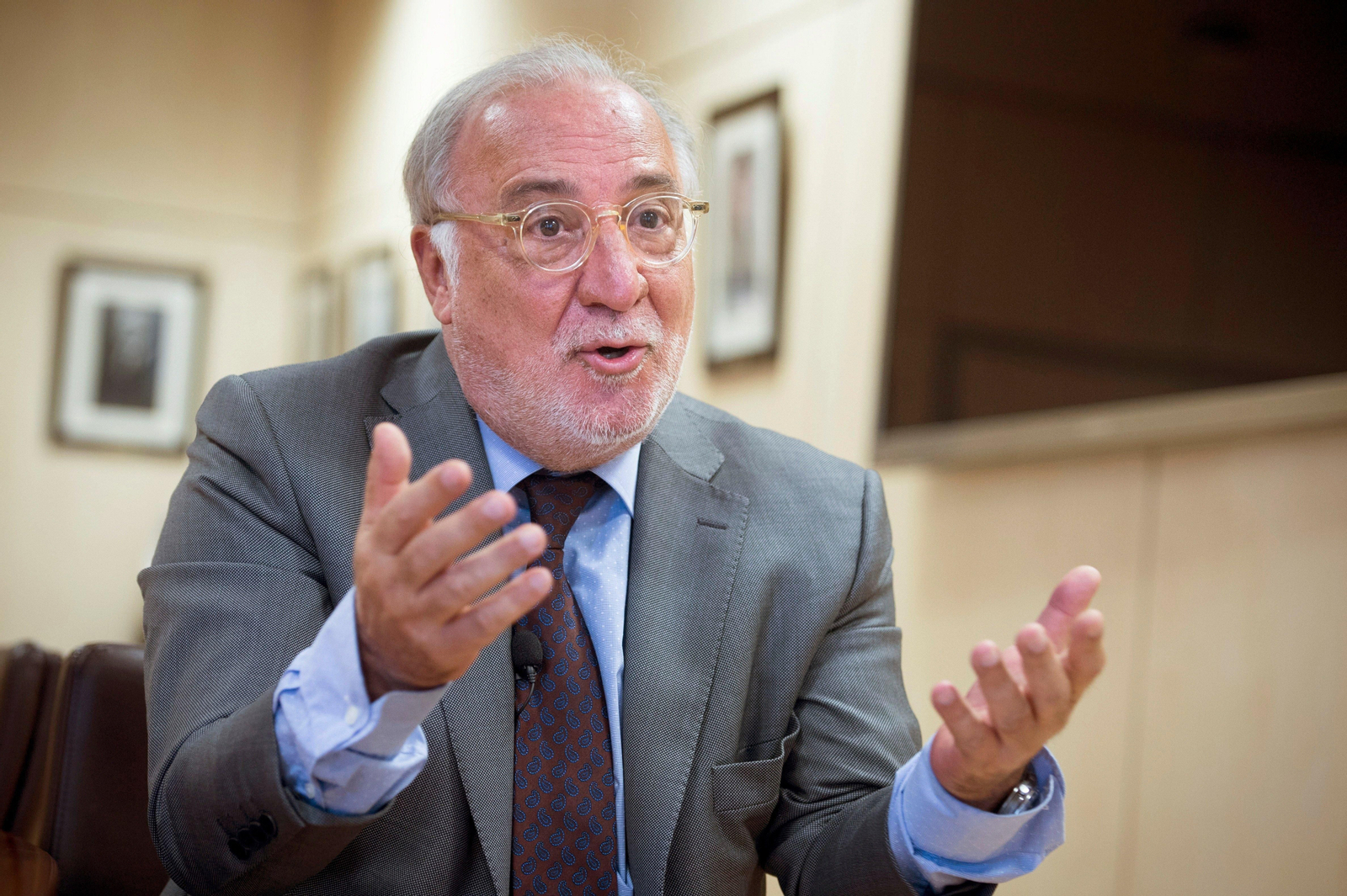 El director general de Tráfico, Pere Navarro, durante la exposición de sus preocupaciones.