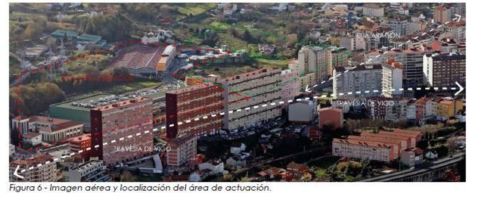 El área de la nueva urbanización, cerca de Travesía de Vigo.