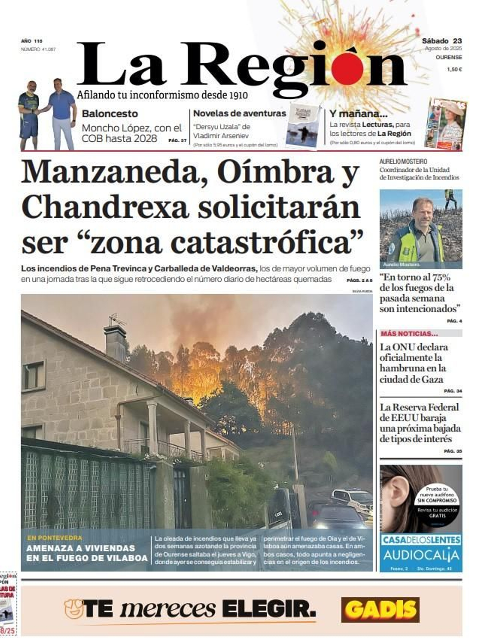 Portada sábado 23 de agosto