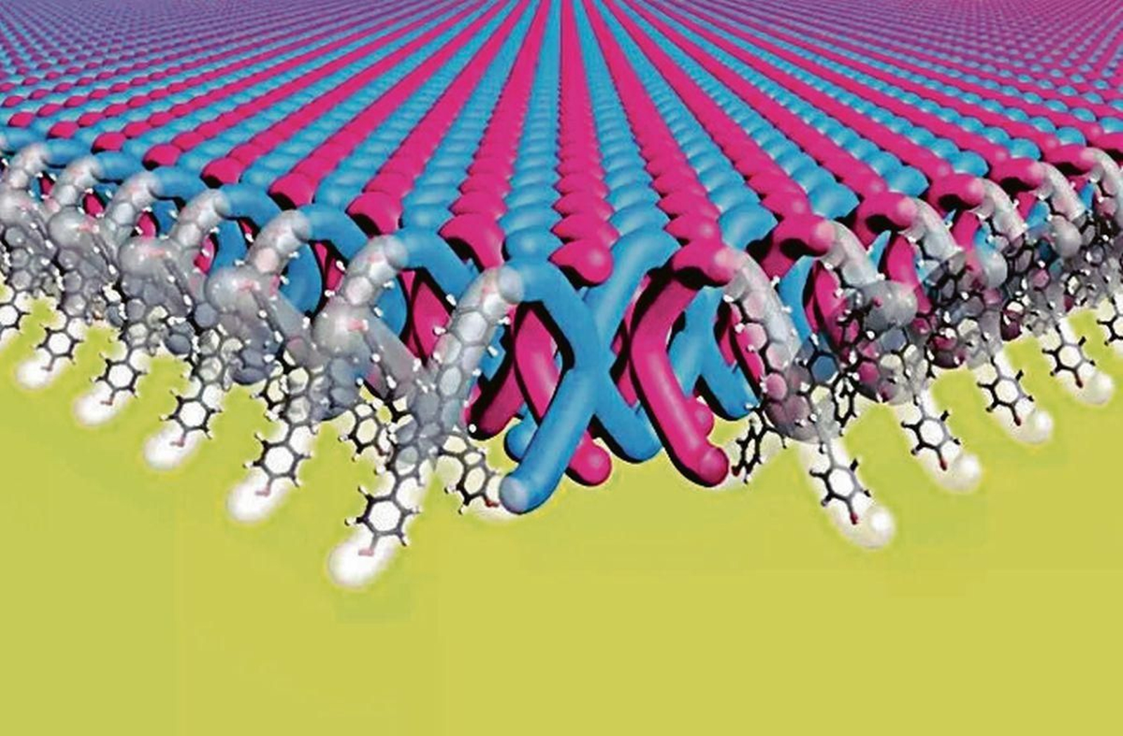 El nuevo material contiene la mayor densidad de enlaces mecánicos jamás lograda.