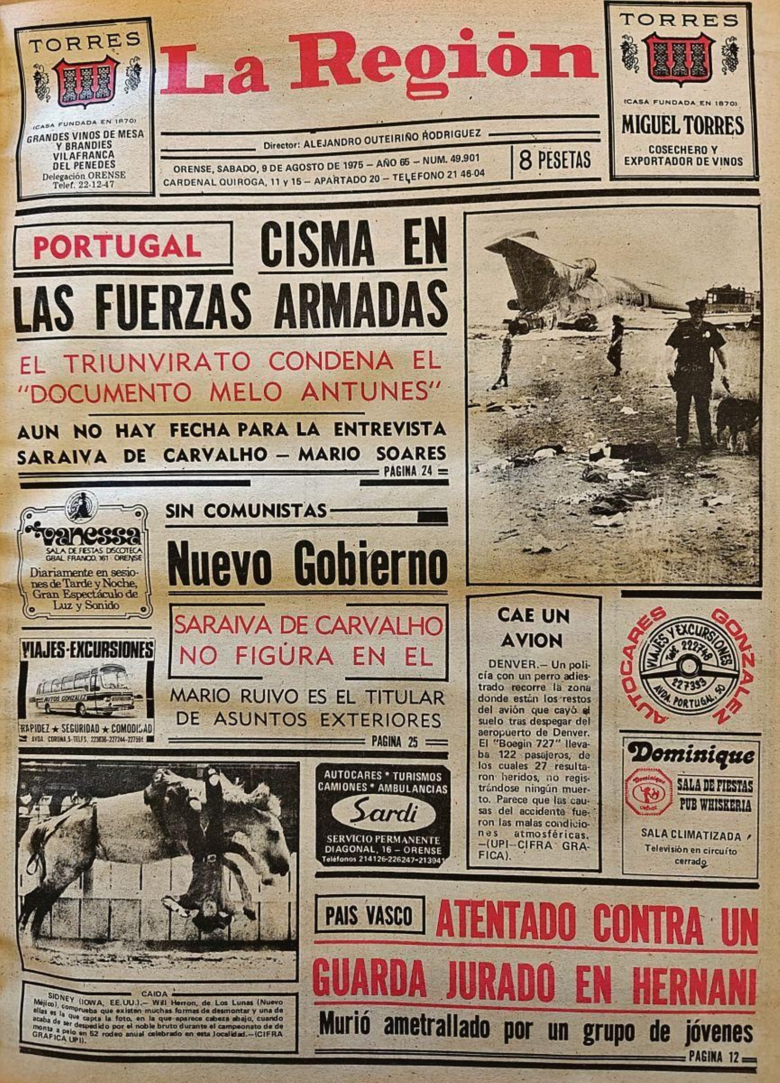 Primera 1975 9 de agosto
