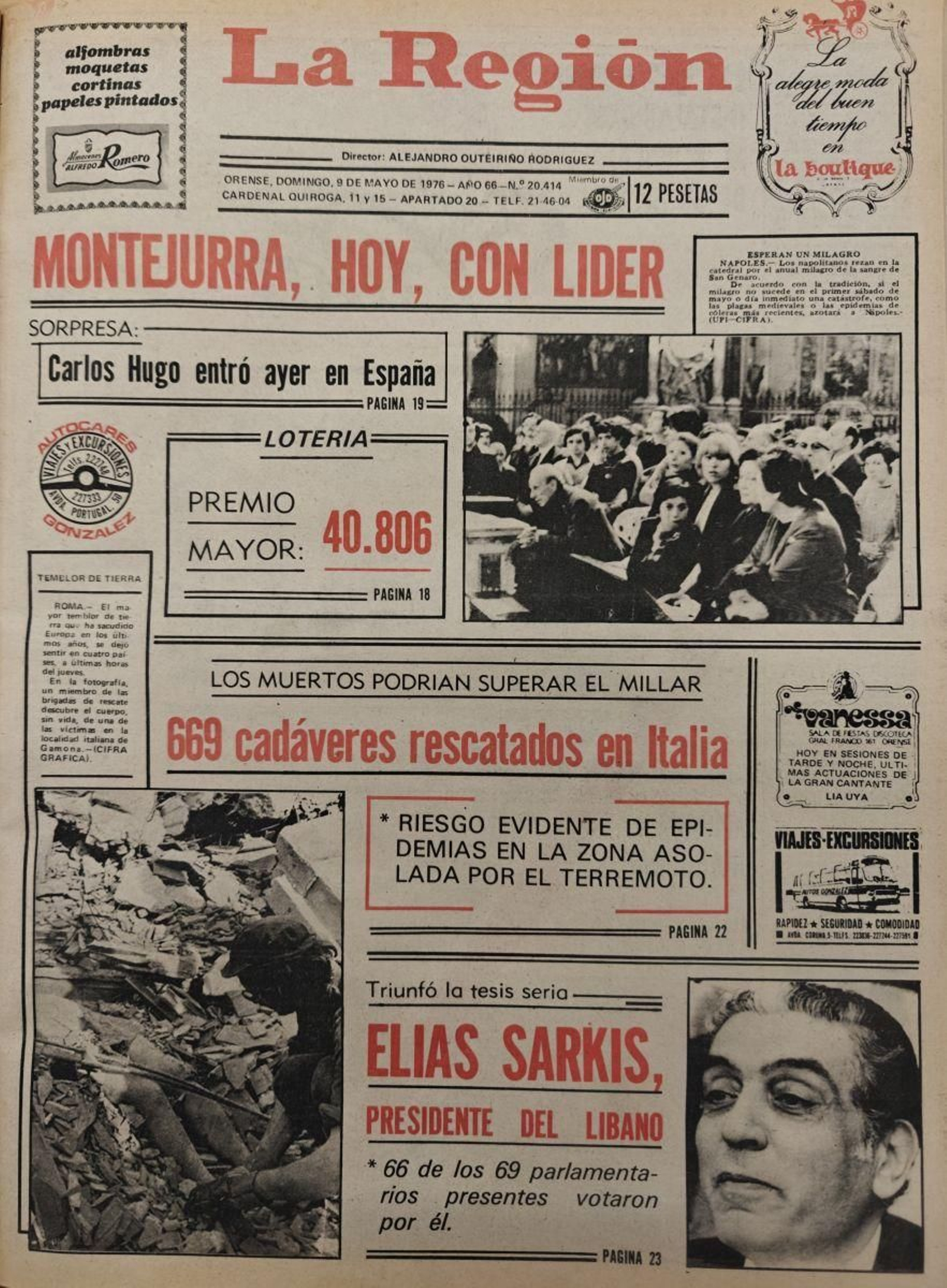 La primera 9 de mayo 1976.