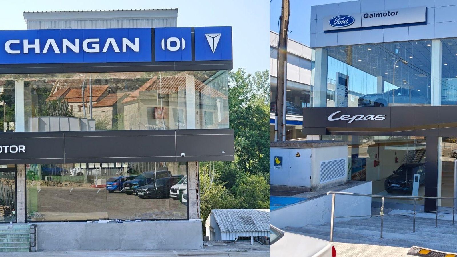 Los concesionarios de Changan y Lepas en Vigo, otras dos marcas chinas.