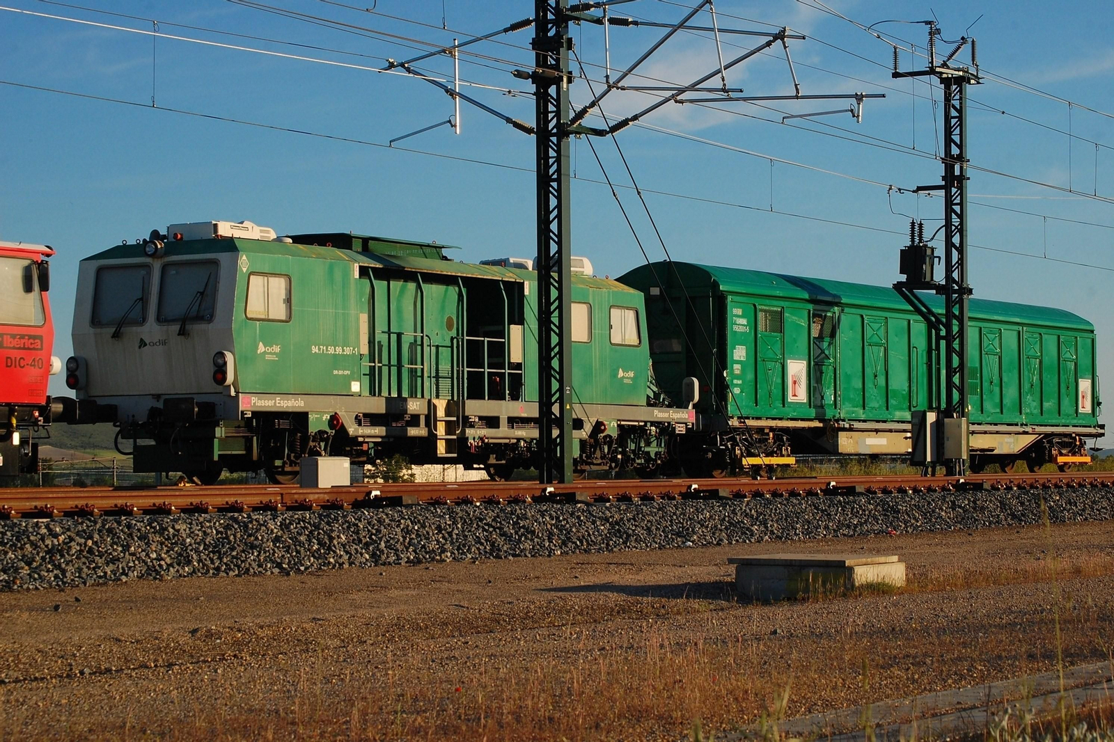 El tren auscultador sobre el terreno. (ADIF)