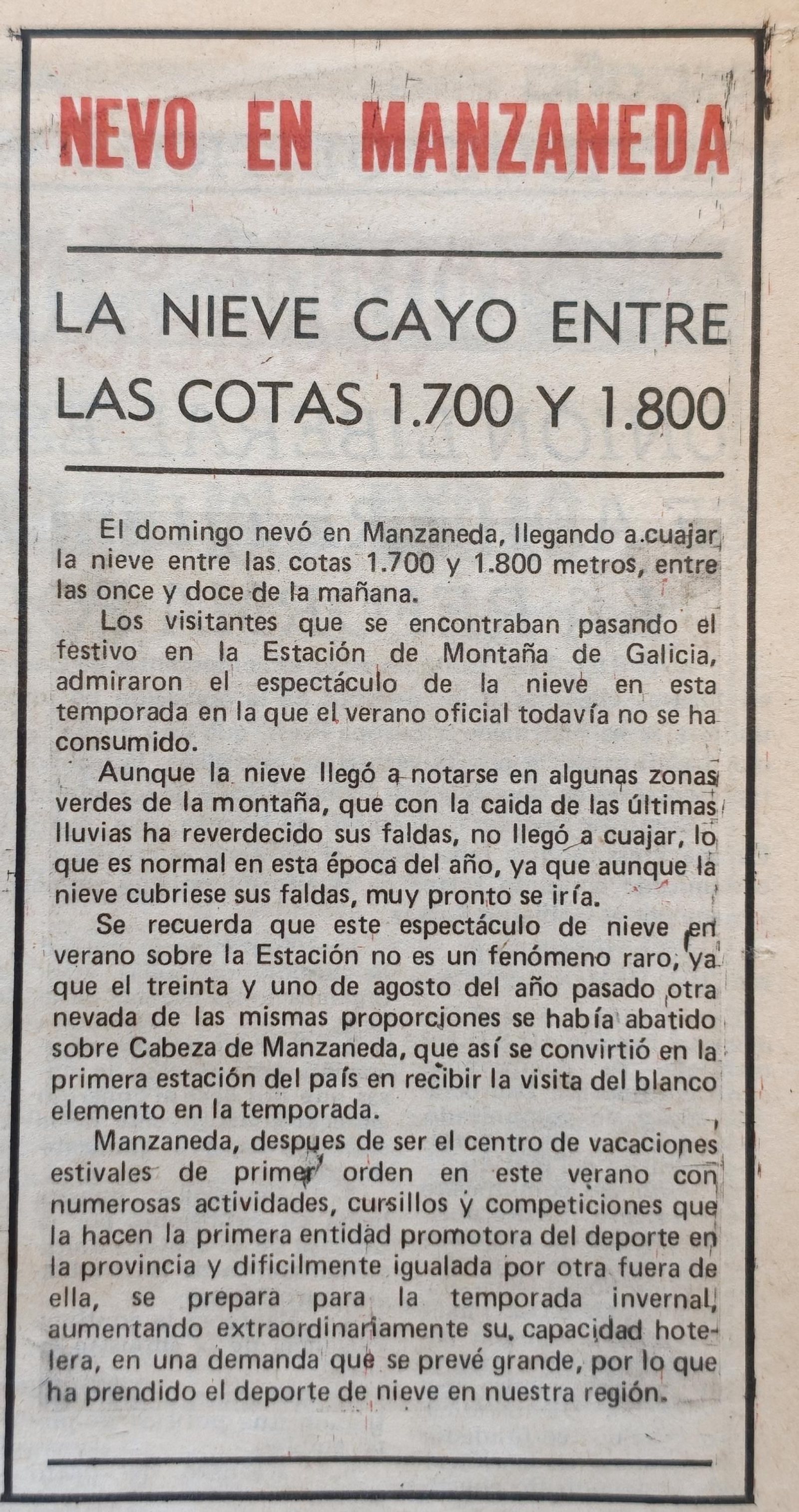 Titulares de La Región del 18 de septiembre de 1976