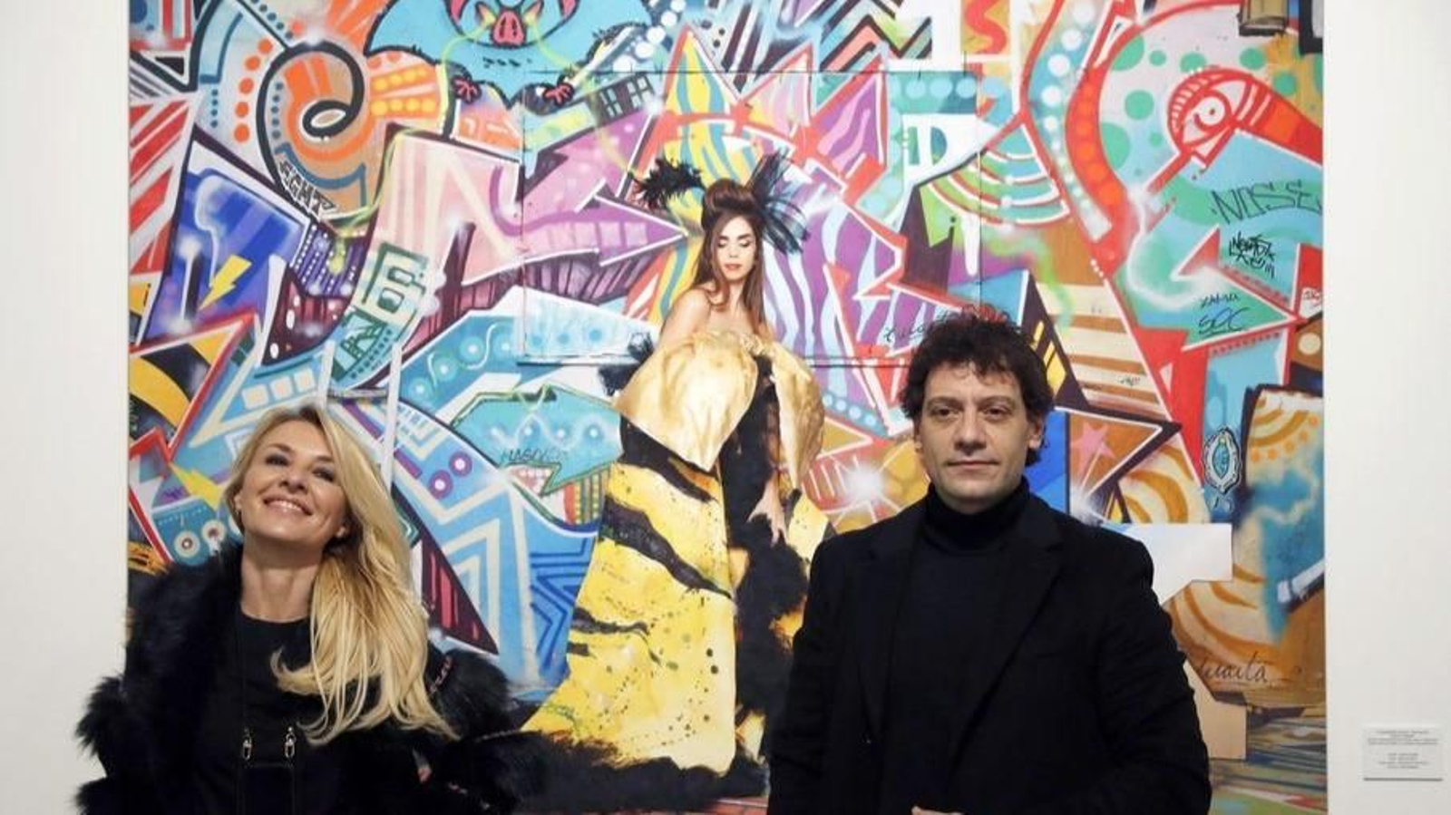 La actriz Cayetana Guillen junto al fotógrafo Omar Ayyashi.