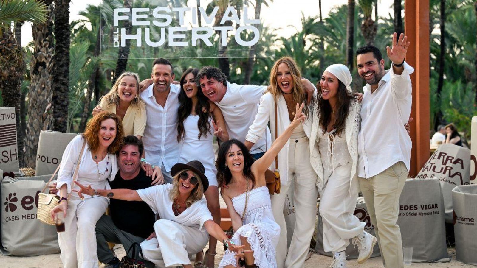 Arancha de Benito, Estefanía Luyk y Alexia Rivas, en el Festival del Huerto.