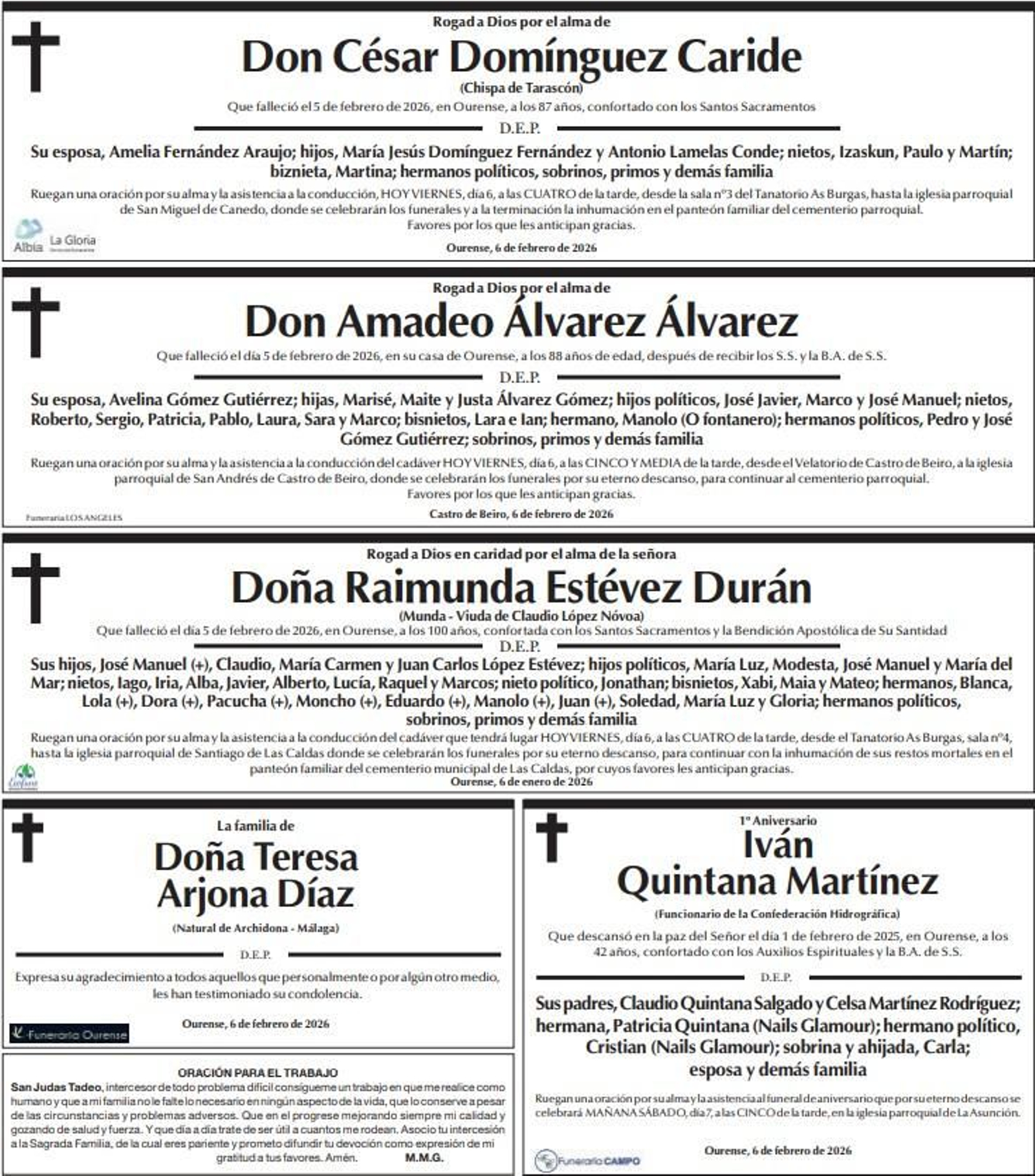 Las despedidas de este viernes de La Región