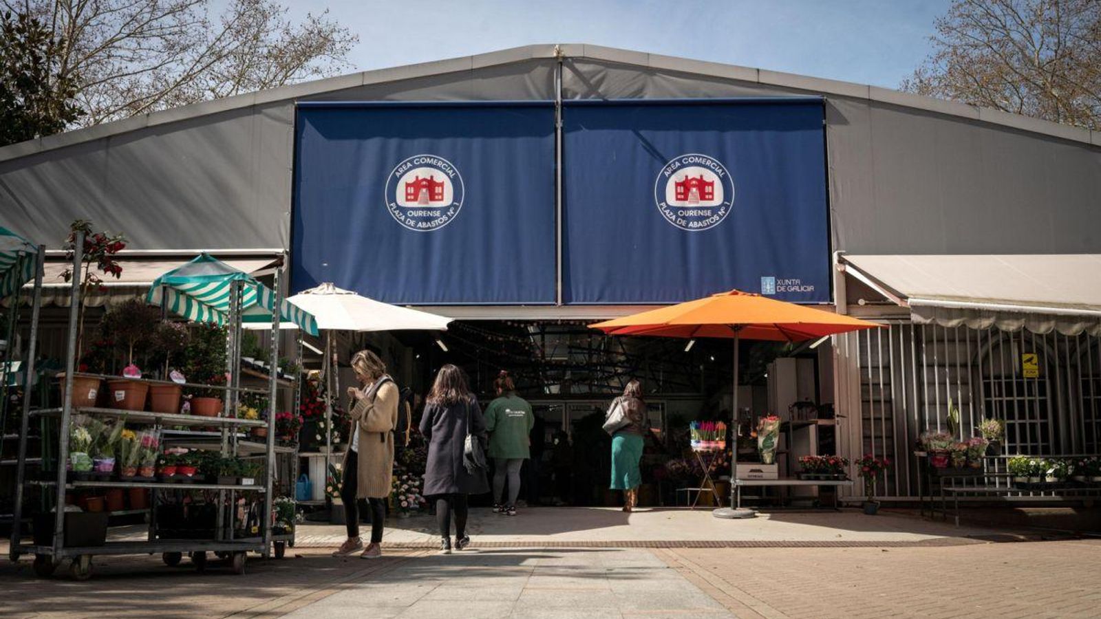 El emplazamiento provisional de los placeros en la Alameda.