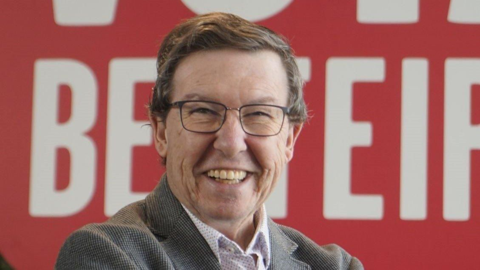 Carlos López Font, durante un acto de campaña en Vigo.
