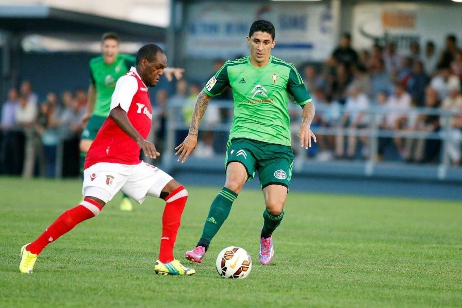 Pablo Hernández ya jugó ante el Córdoba en Liga y en el amistoso del pasado viernes en Ribadumia.