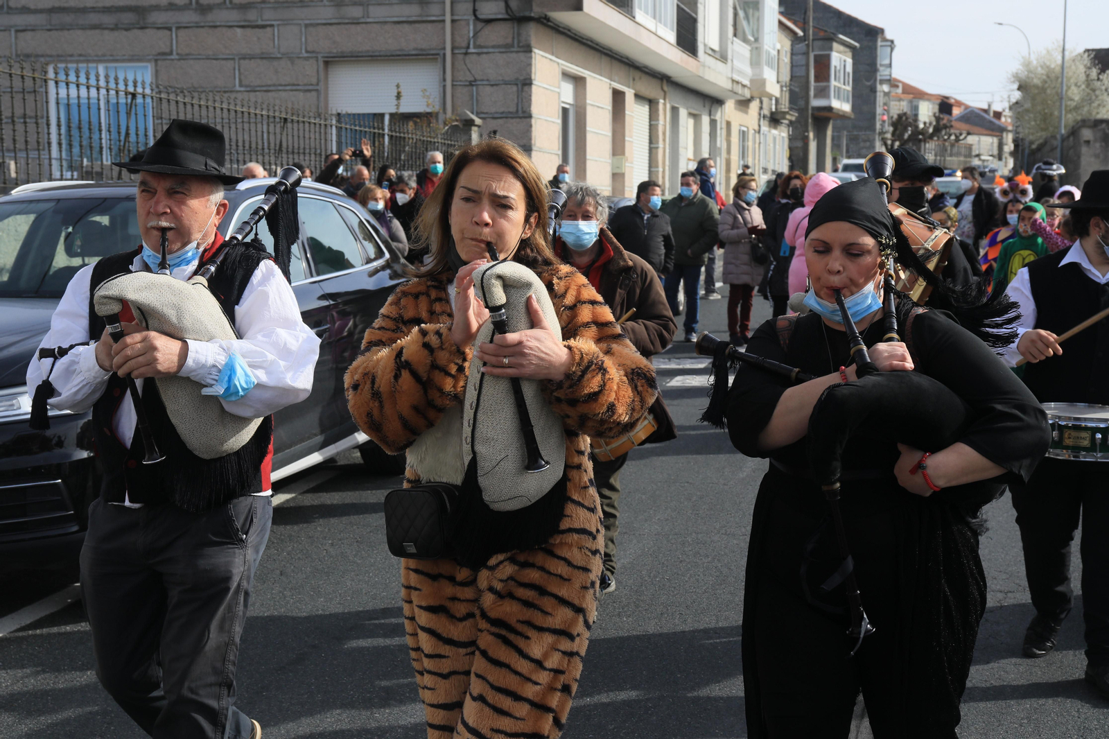 Desfile de entroido infantil en Cualedro. José Paz