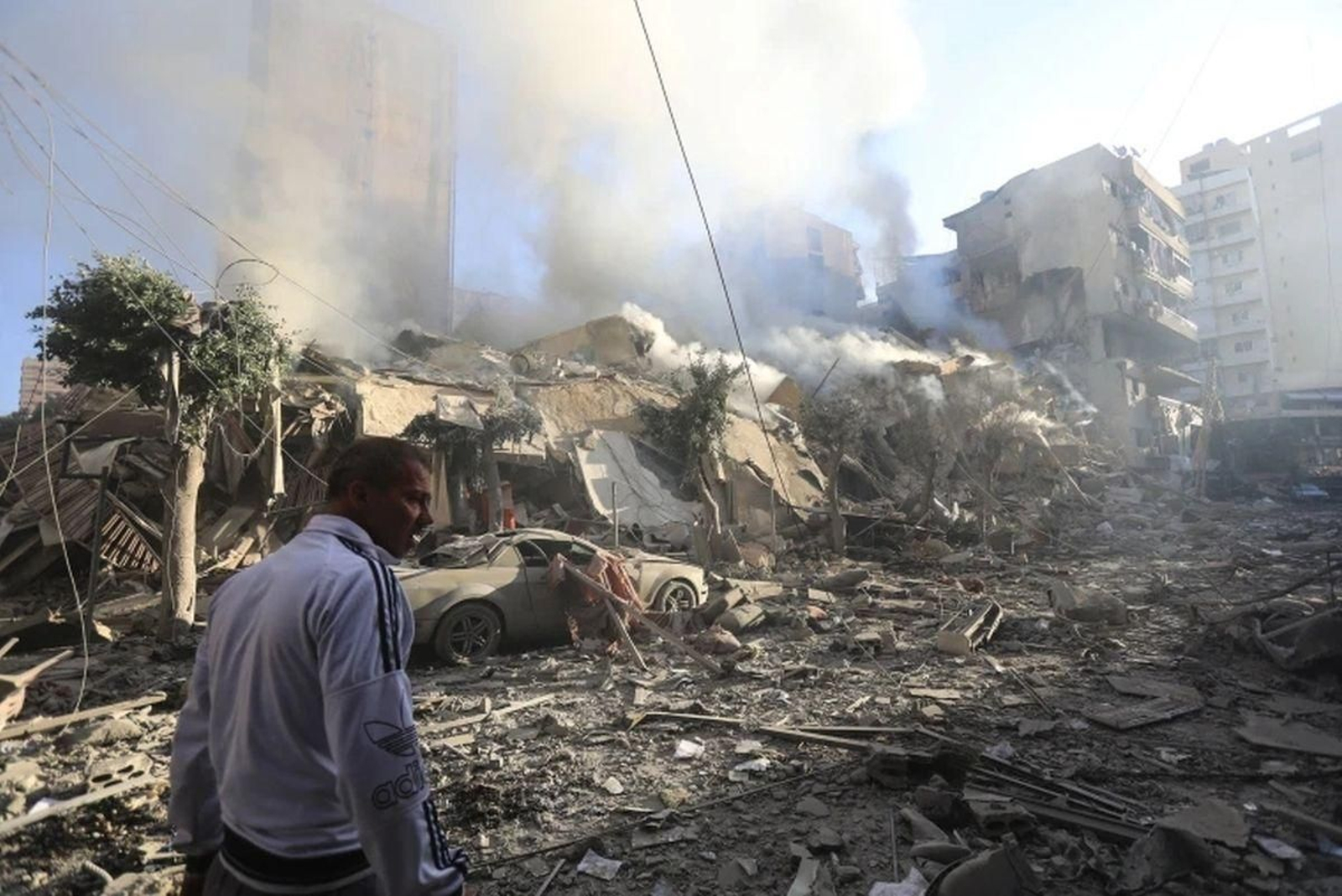 Efectos de los bombardeos israelíes sobre Beirut, capital de Líbano.