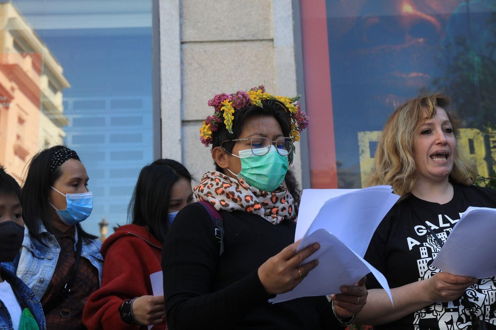OURENSE 1/5/2022.- Celebración de los maios en el Paseo. José Paz