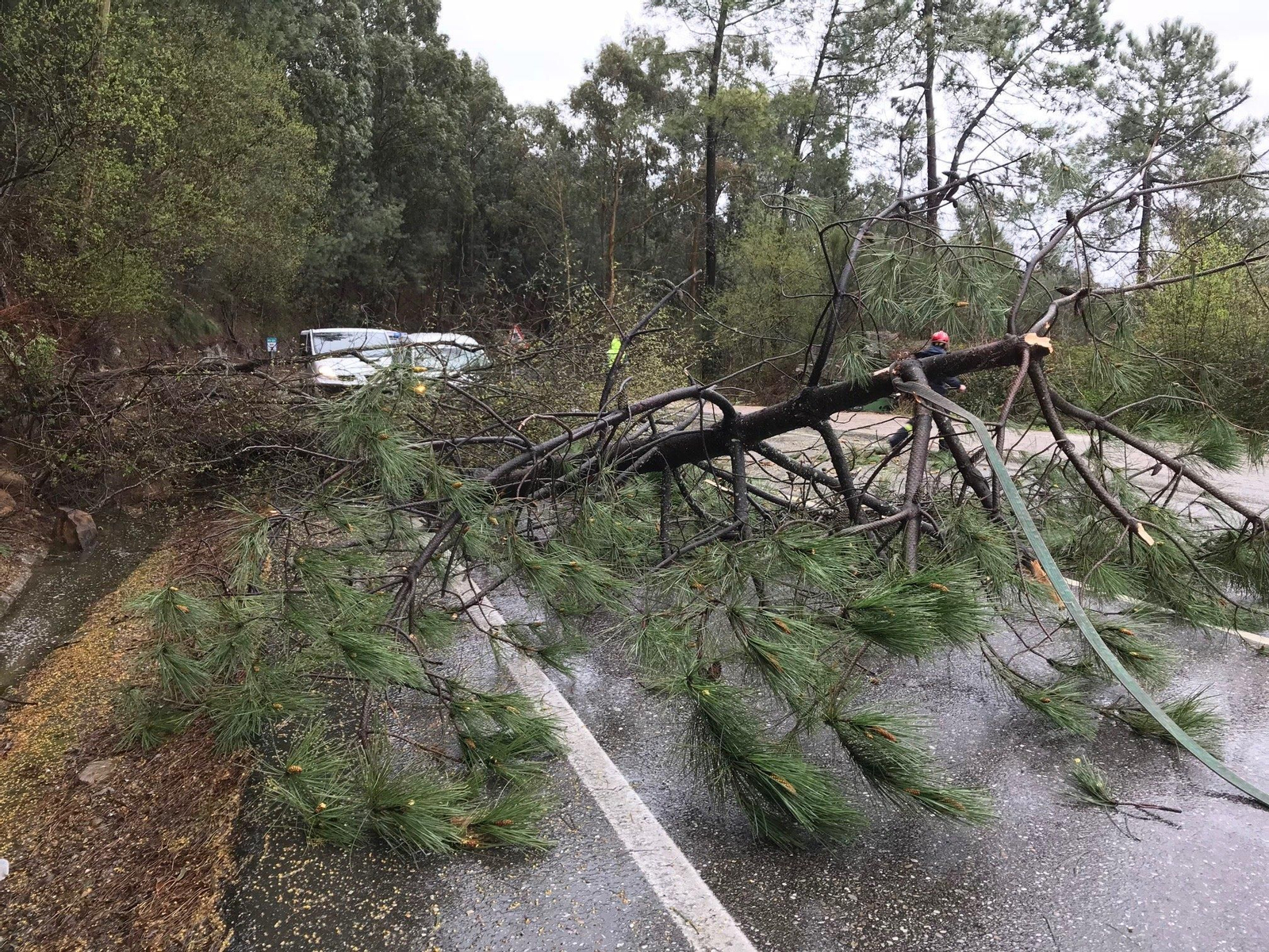 "Gisele" azota Galicia con muchas incidencias // Alberte