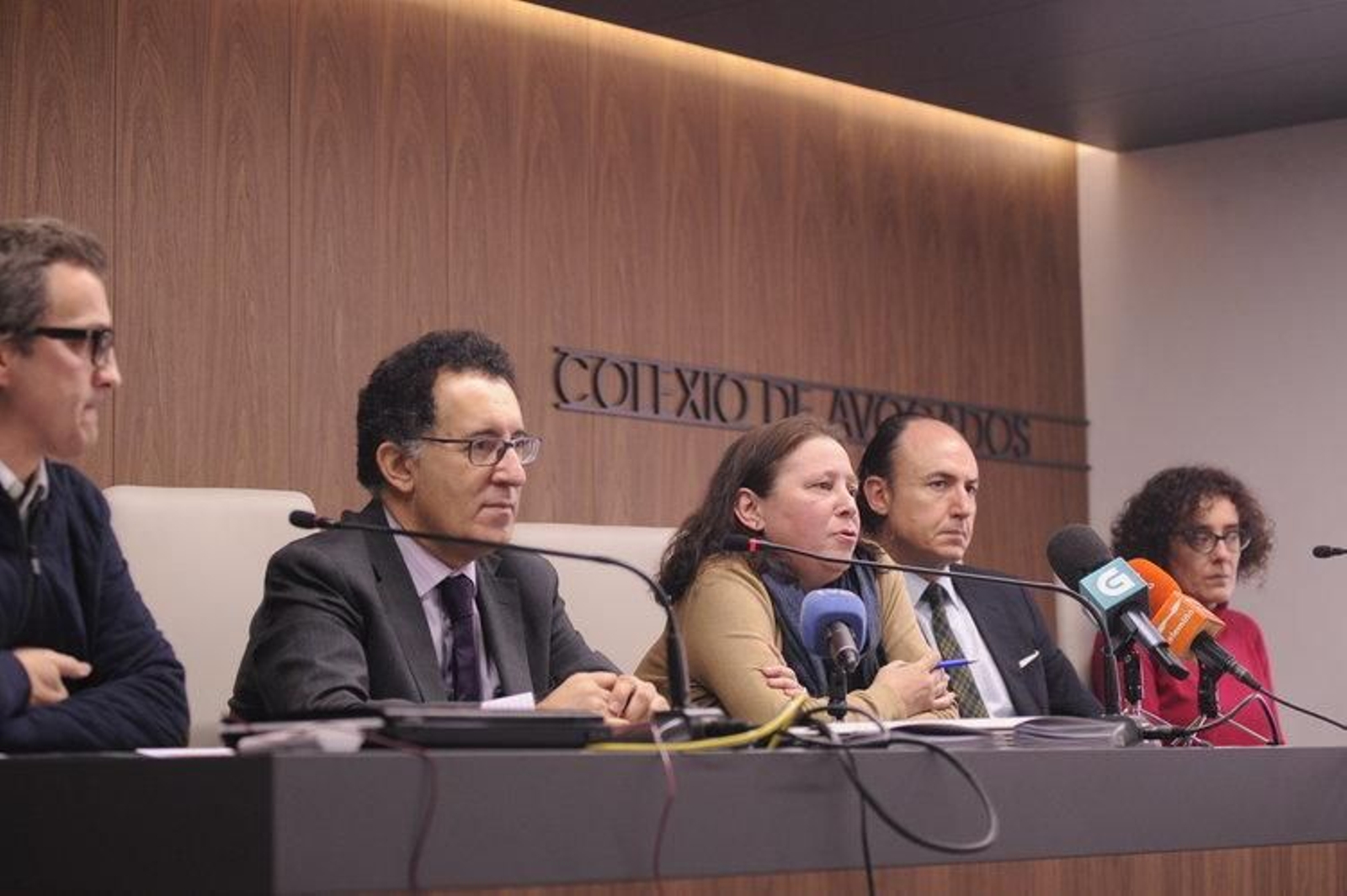 José Antonio Varela, Antonio Piña, Pilar López-Guerrero, Florentino Delgado y Cristina Nespereira.