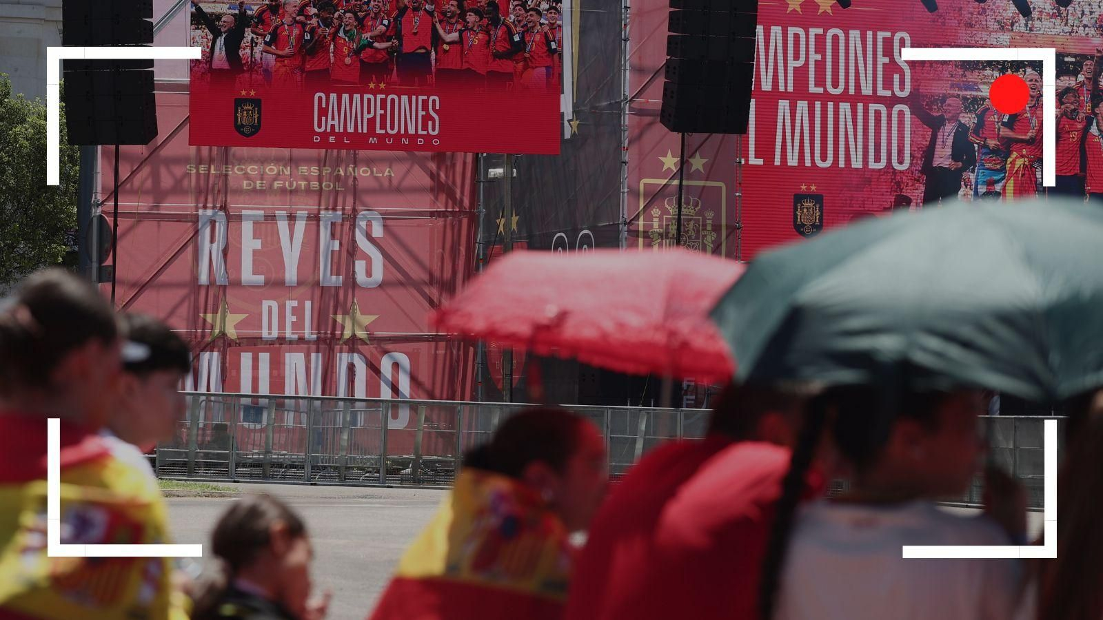La celebración de España, en directo