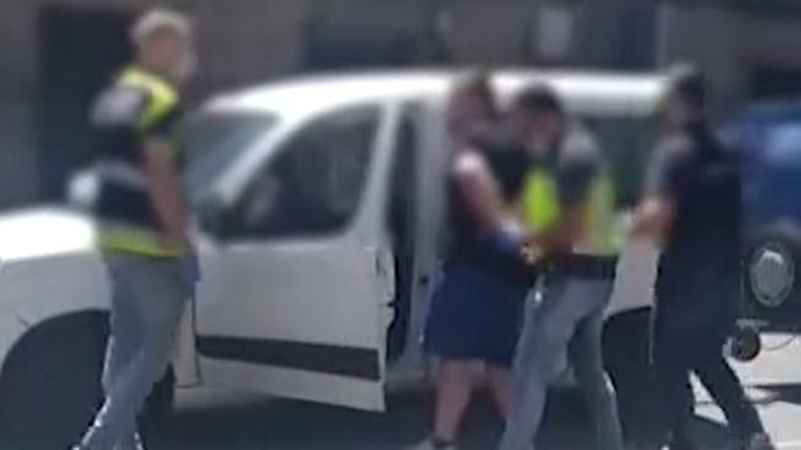 Momento de la detención.