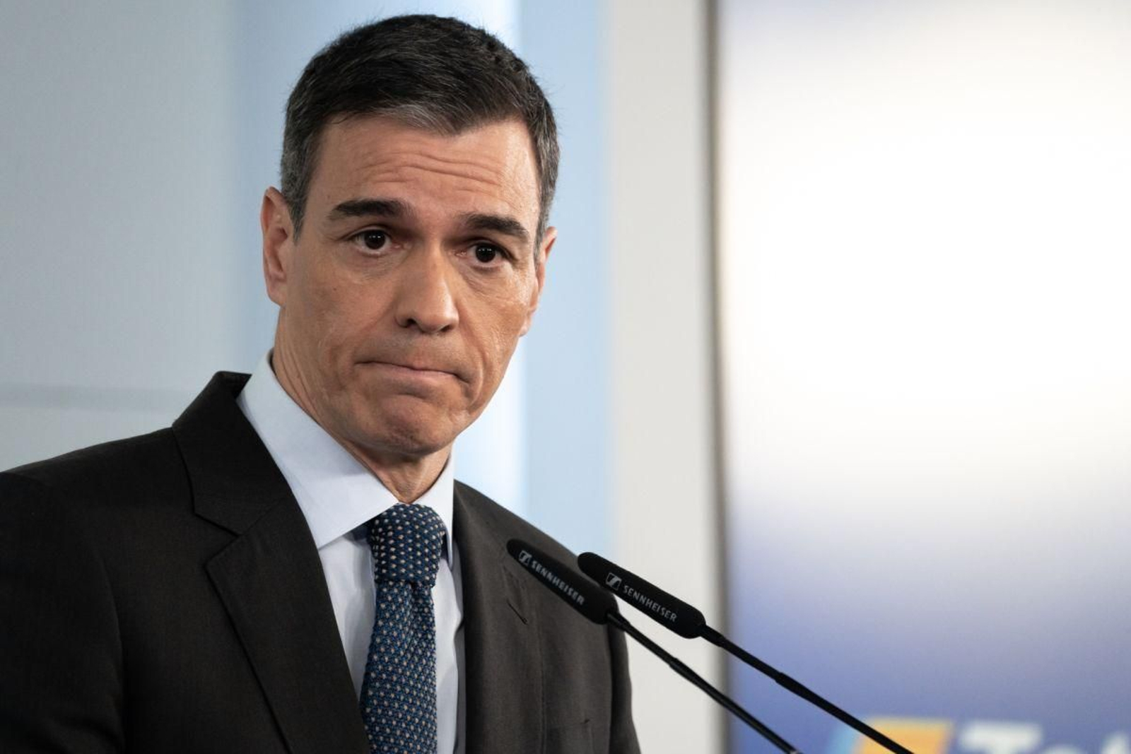 Pedro Sánchez, en la rueda de prensa tras las reuniones en Moncloa.