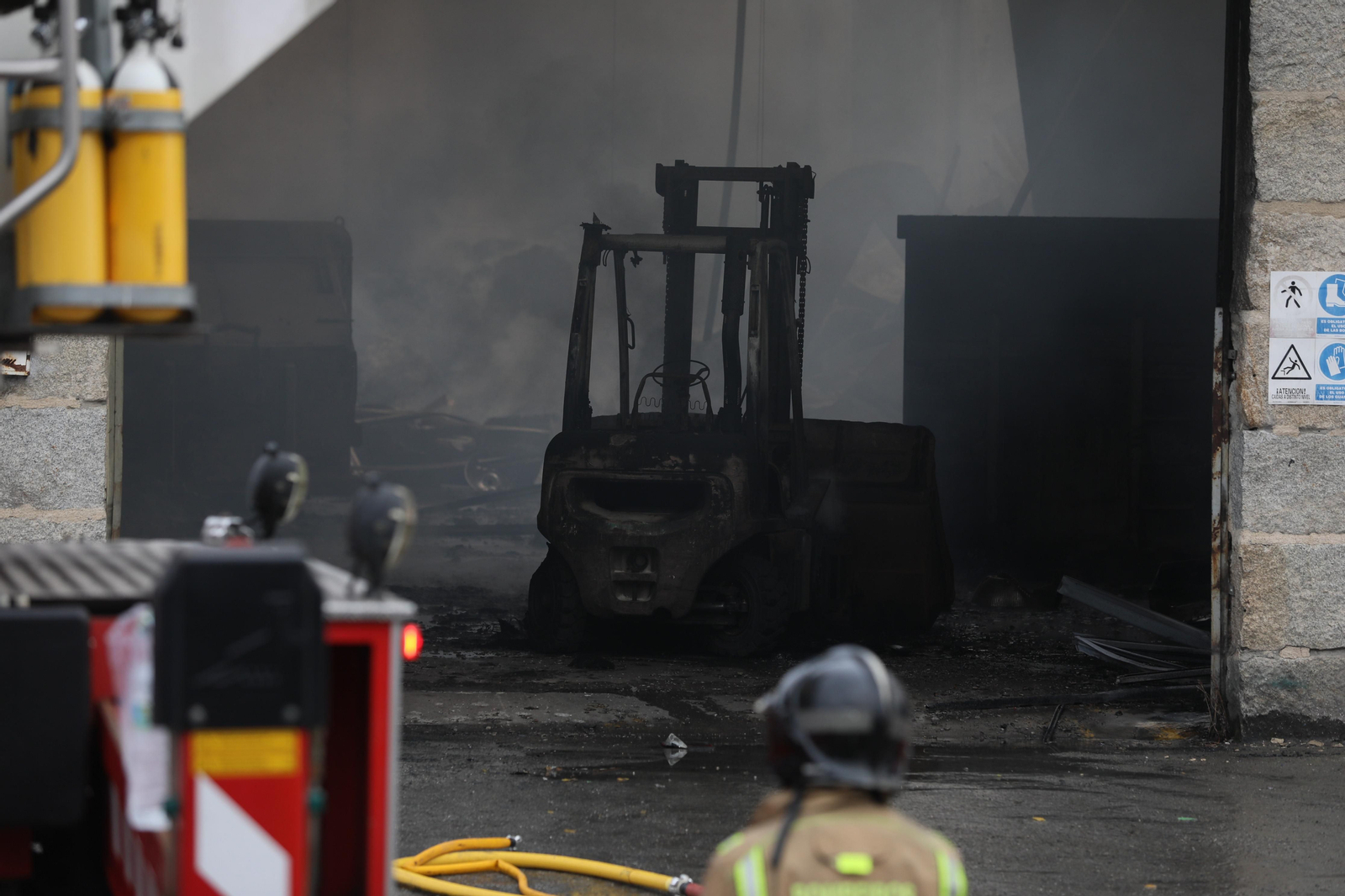 Incendio en Barbadás.