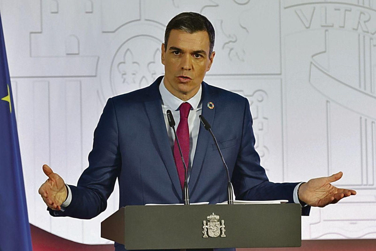 Pedro Sánchez comparece ante los medios tras el Consejo de Ministros.