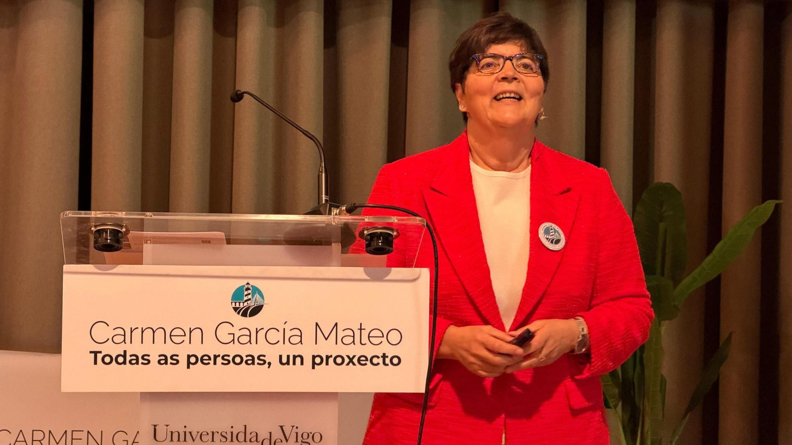 Carmen García Mateo, rectora de la Universidad de Vigo.