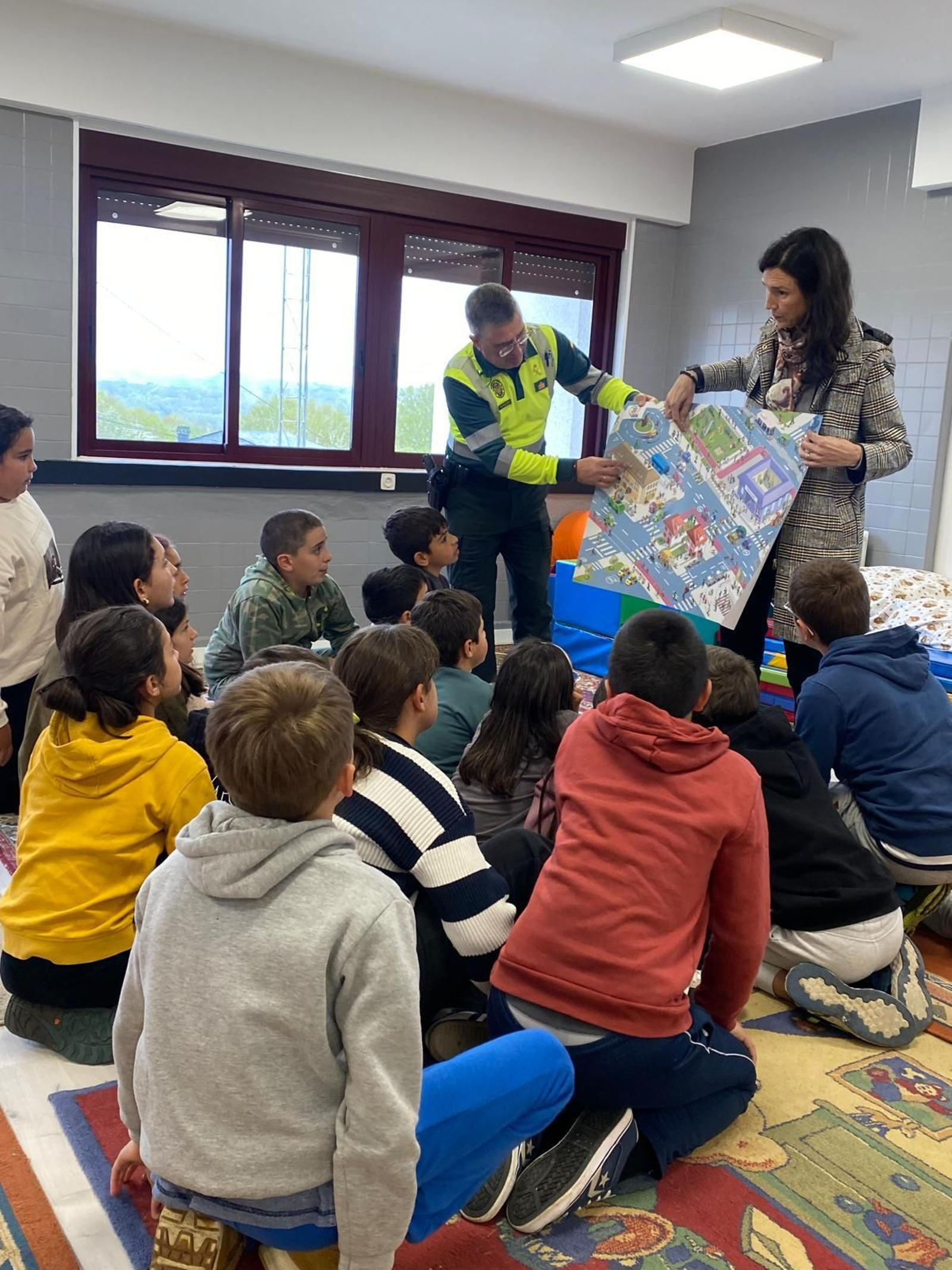 Actividade de educación viaria en Baños de Molgas