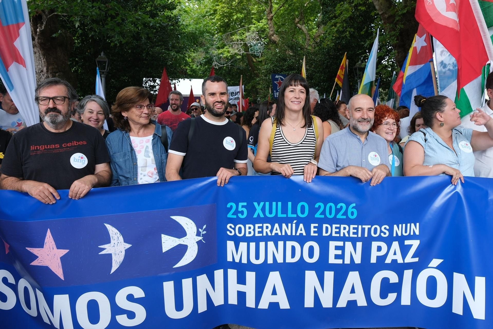 Galería | Santiago vive la Ofrenda al Apóstol y la manifestación del BNG