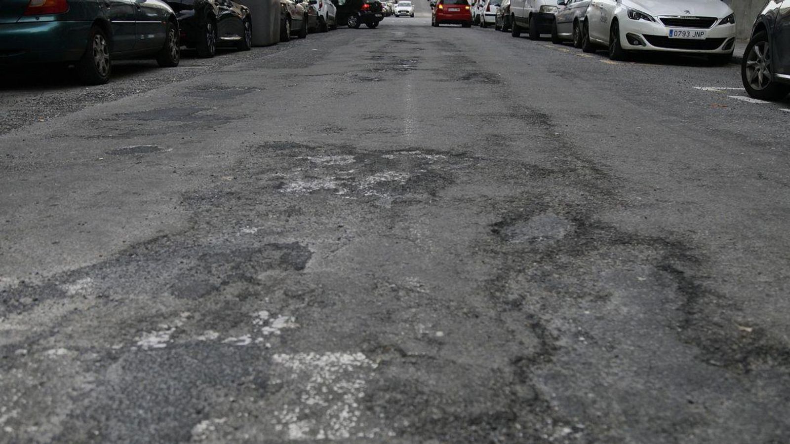 Baches en la Rúa Río Navea.