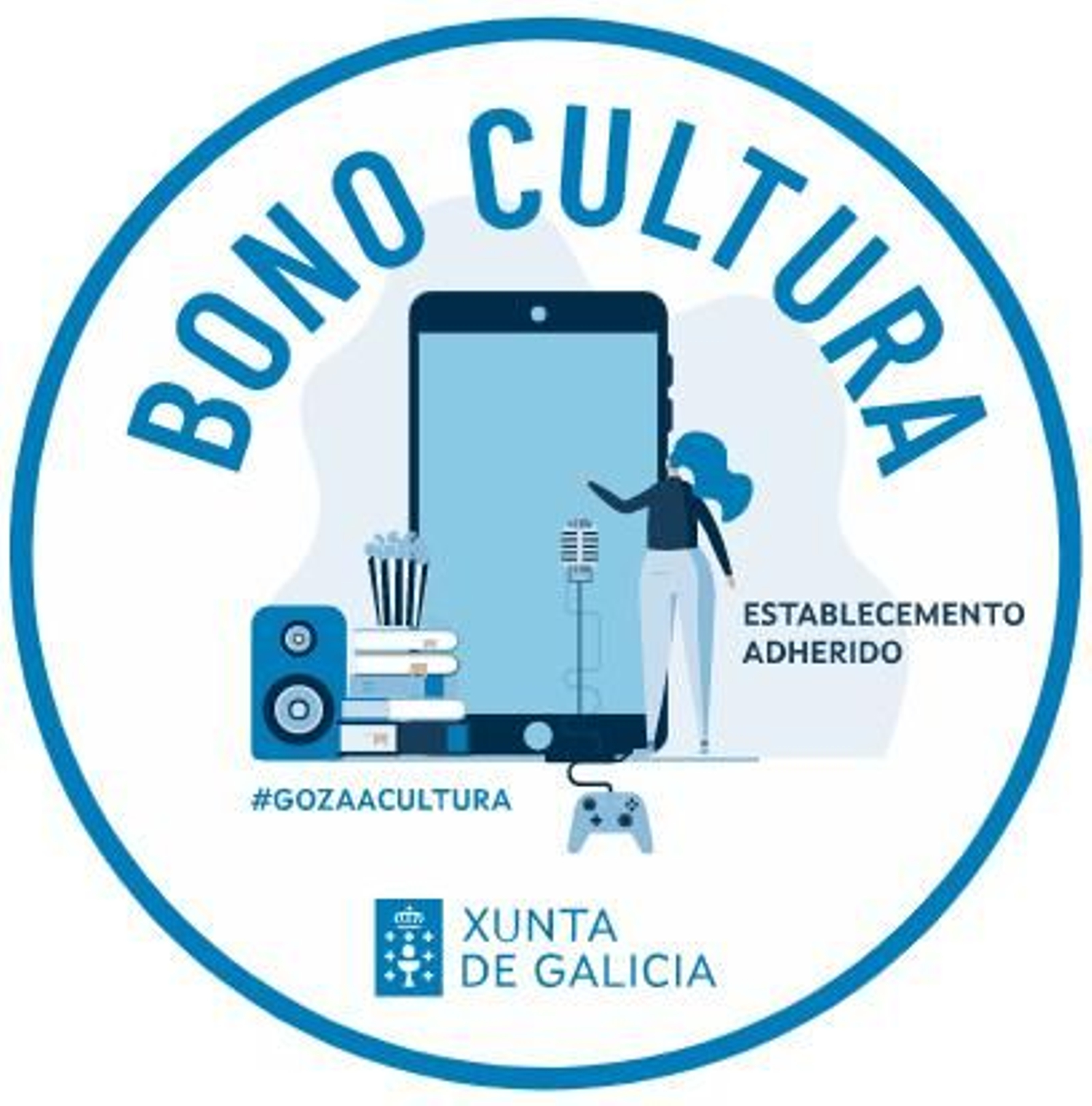 El distintivo del Bono Cultura.