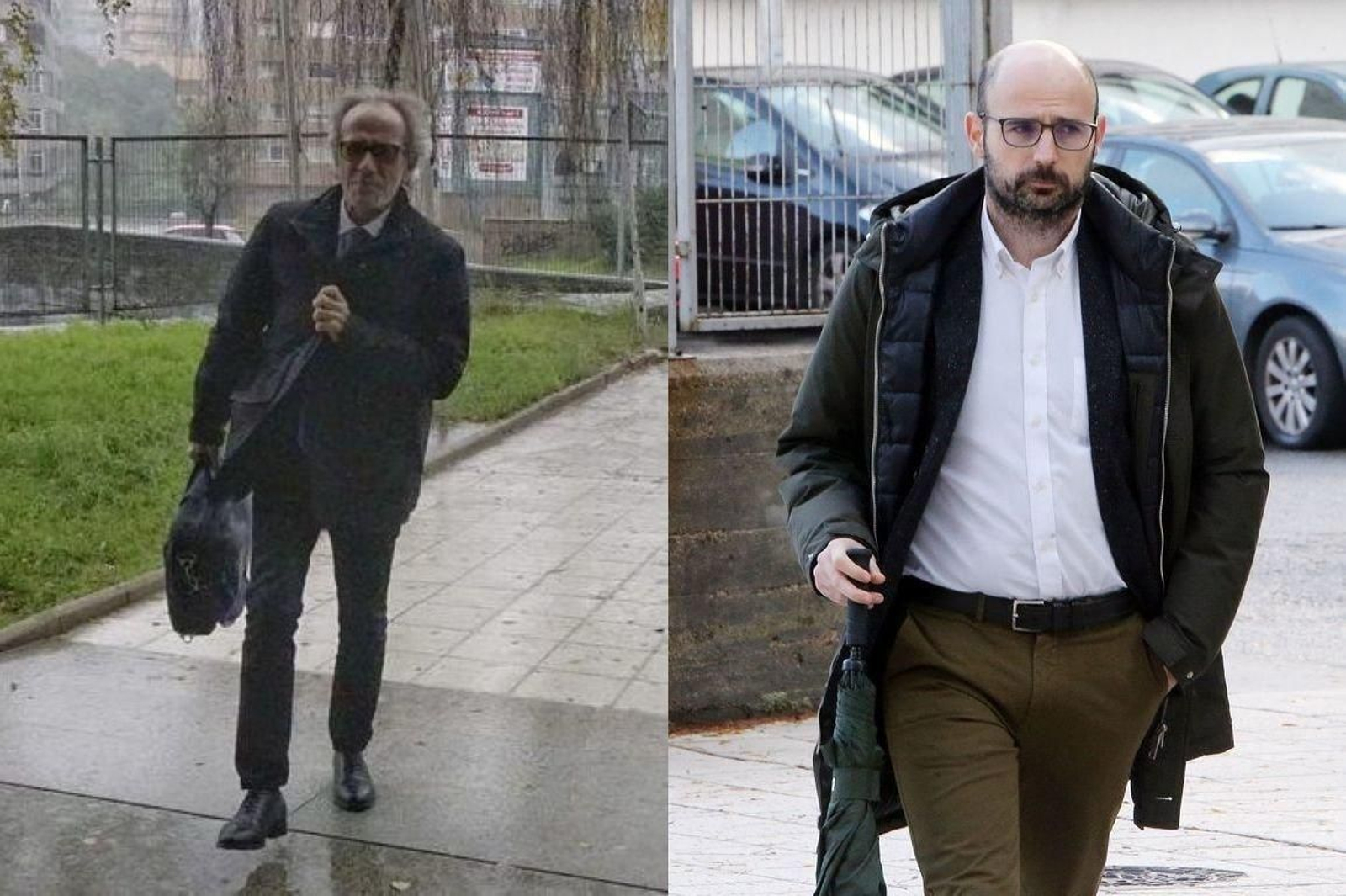 A la izquierda el jefe de Urbanización del Concello, a la derecha el de Conservación del Puerto