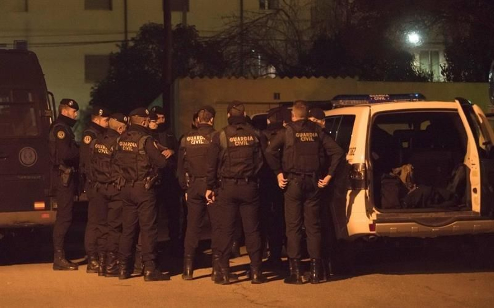 El operativo desplegado por la Guardia Civil en Andorra.