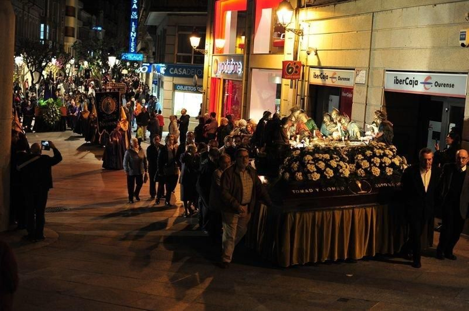 La procesión del Santo Entierro, en Ourense. Imagen de archivo.