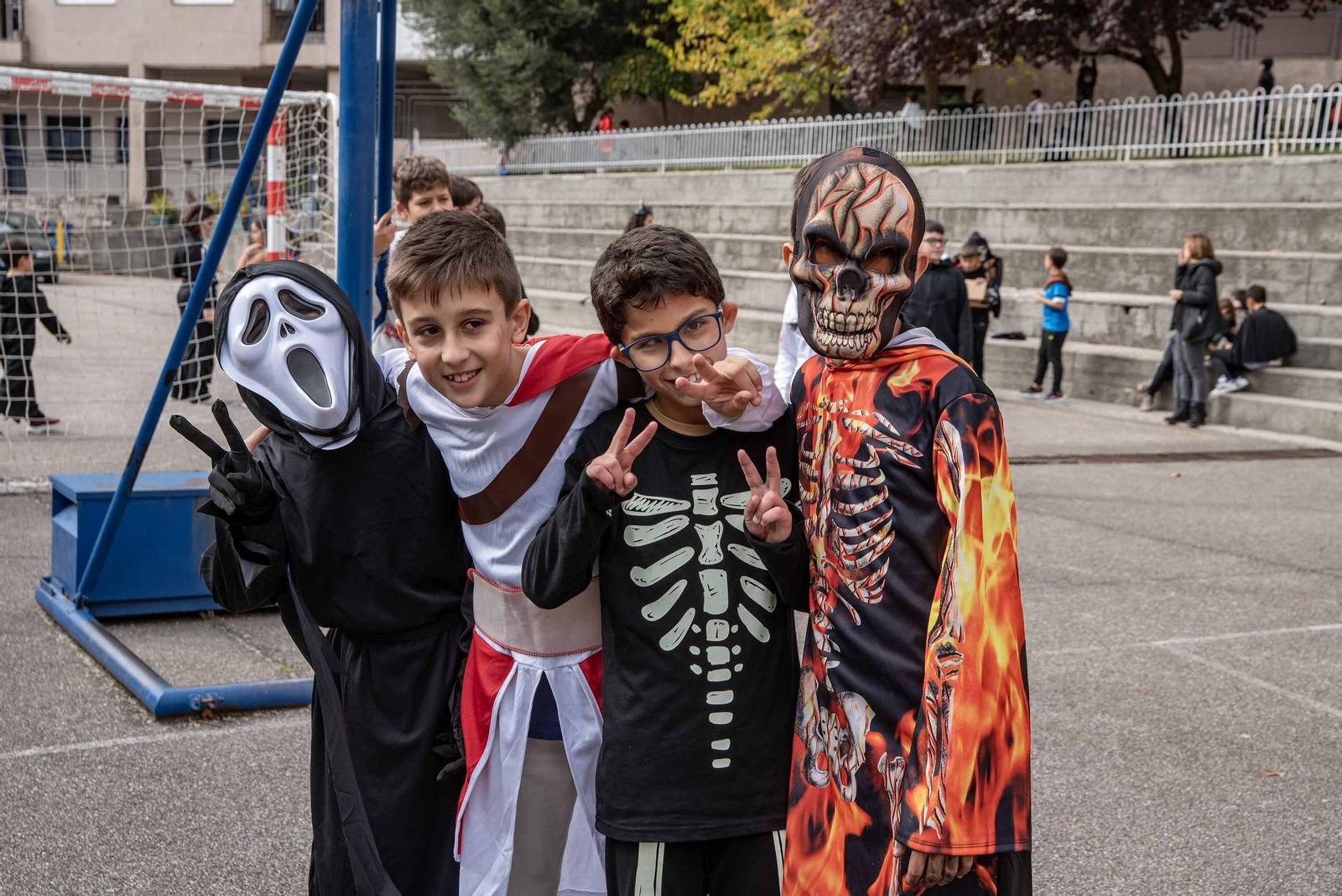 Galería | Samaín y magosto se juntan en la celebración festiva del CEIP Pintor Laxeiro de Vigo