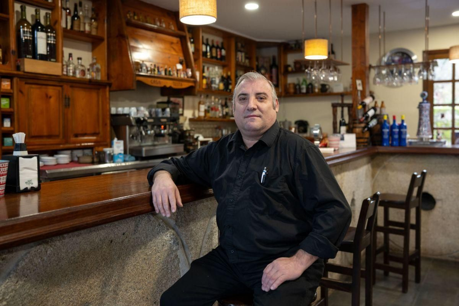Hilario Serantes, responsable de Casa Testa, en Tellado, San Cristovo de Cea.