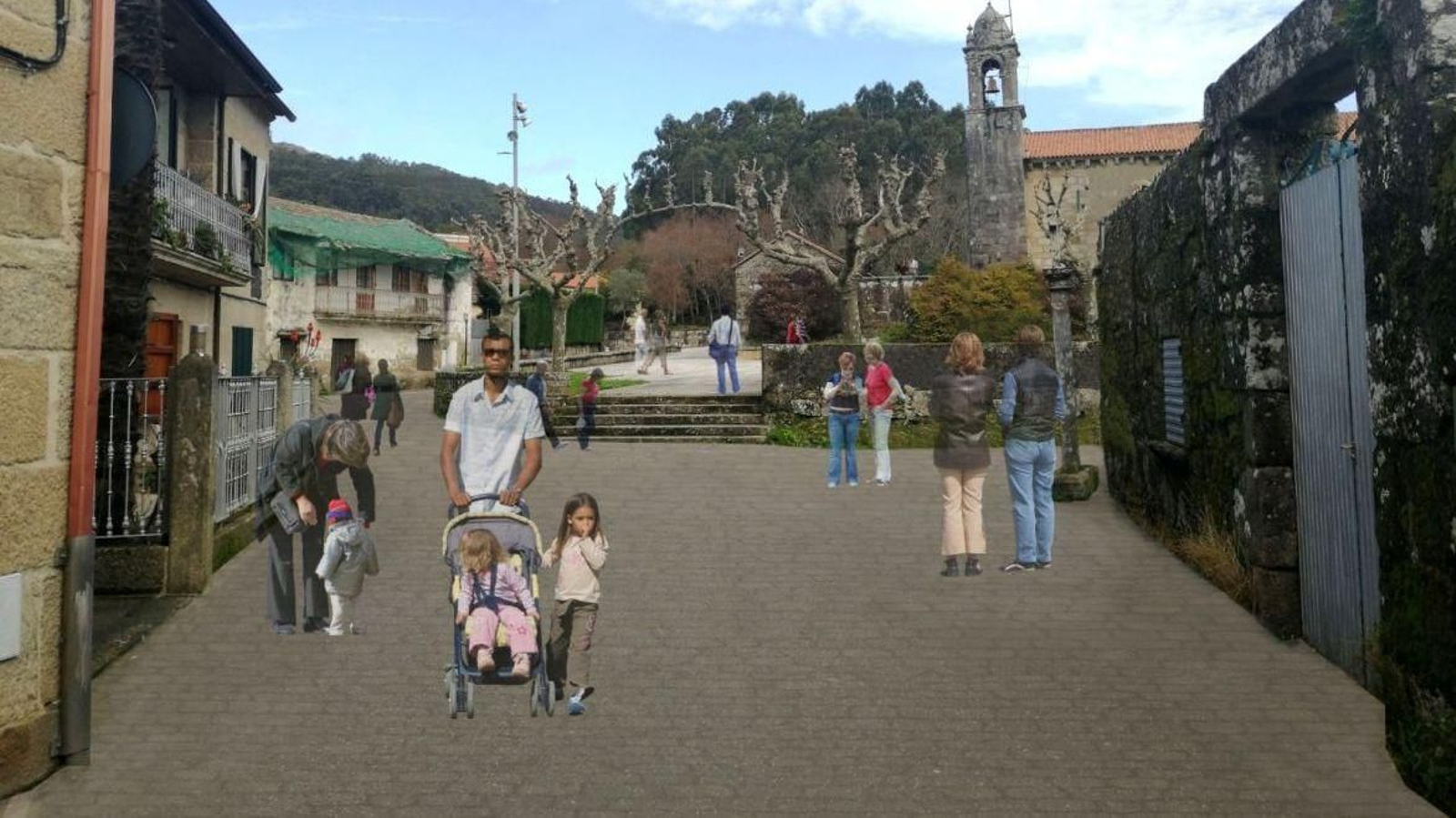 Infografía de cómo quedará la parroquia tras la humanización.